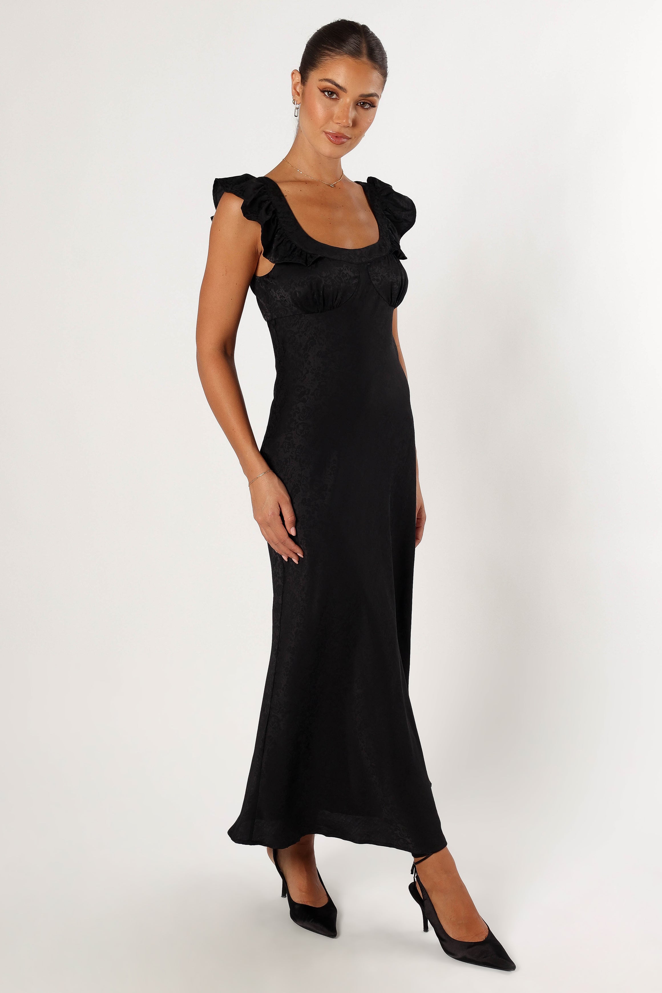 DRESSES @Jayla Midi Dress - Black