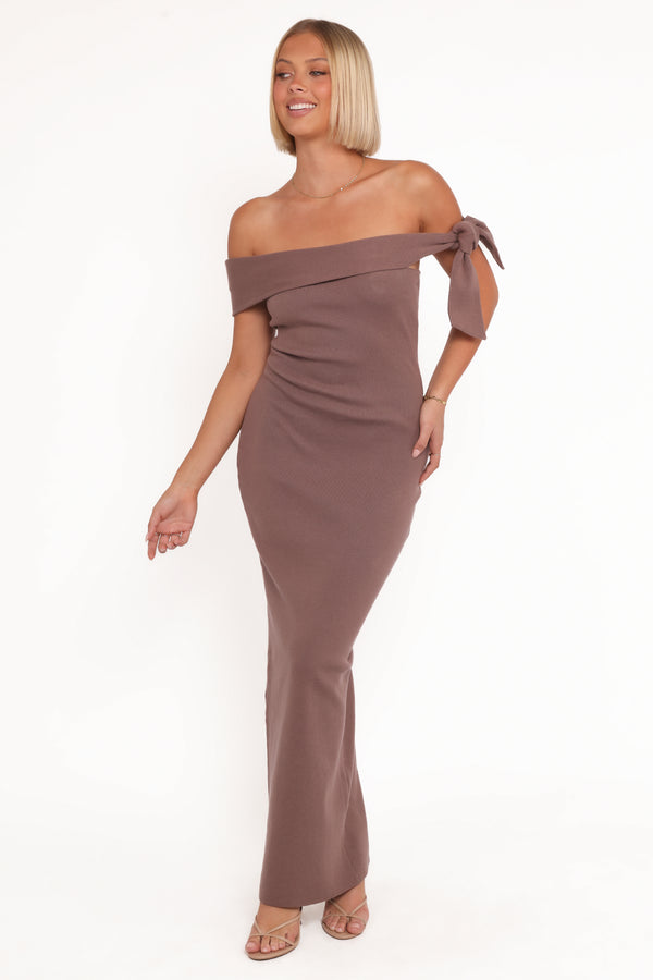 DRESSES Jaymes Maxi Dress - Chocolate Brown