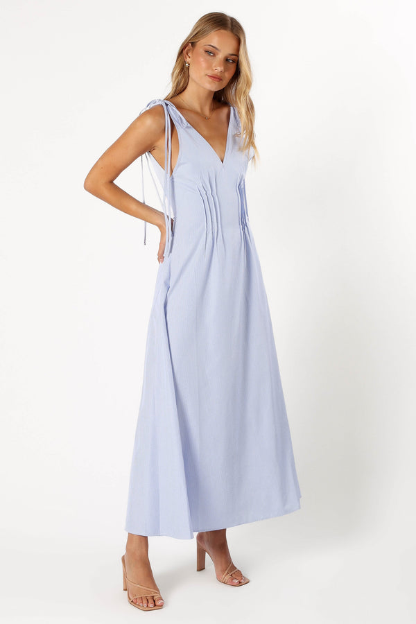 DRESSES @Jaynie Maxi Dress - Blue Stripe