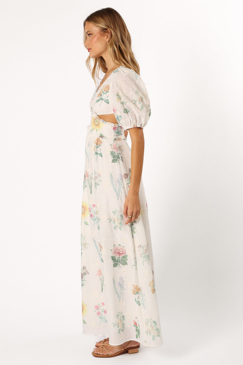 DRESSES @Jemima Puff Shoulder Maxi Dress - Floral