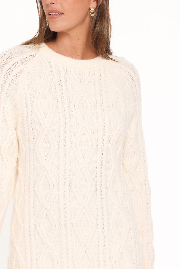 DRESSES Jesper Knit Mini Dress - Ivory