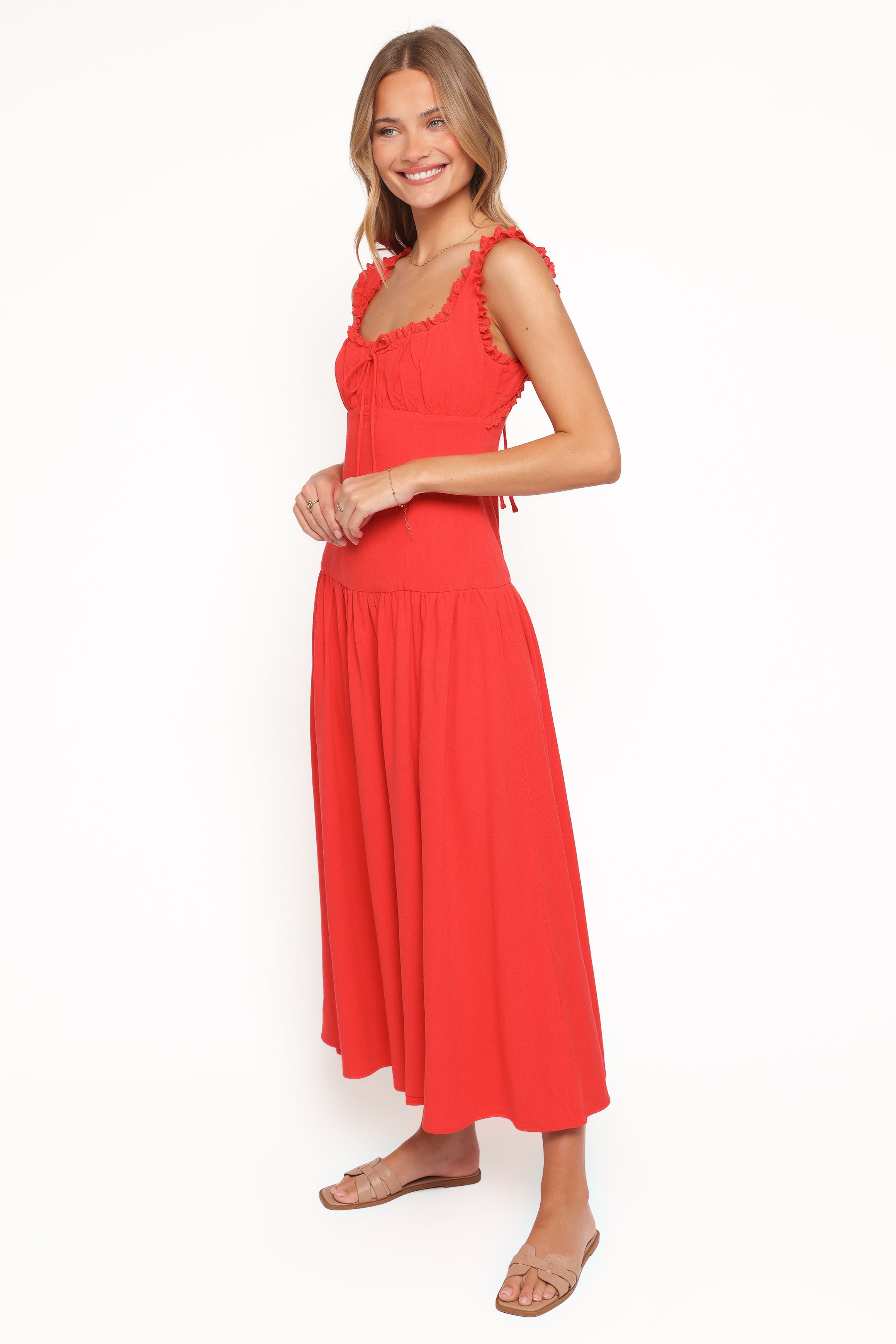 DRESSES Joann Midi Dress - Red
