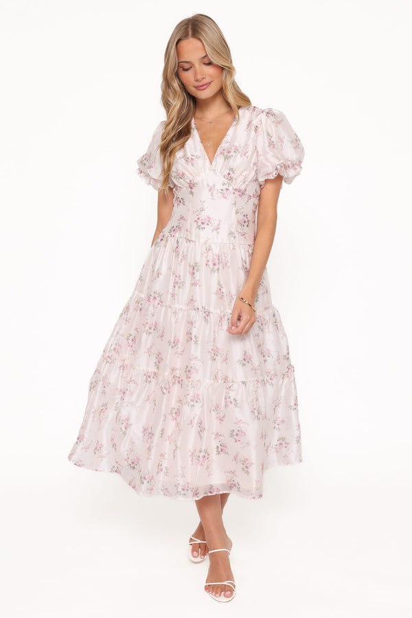 DRESSES Jocelyn Maxi Dress - Ivory/Pink Floral