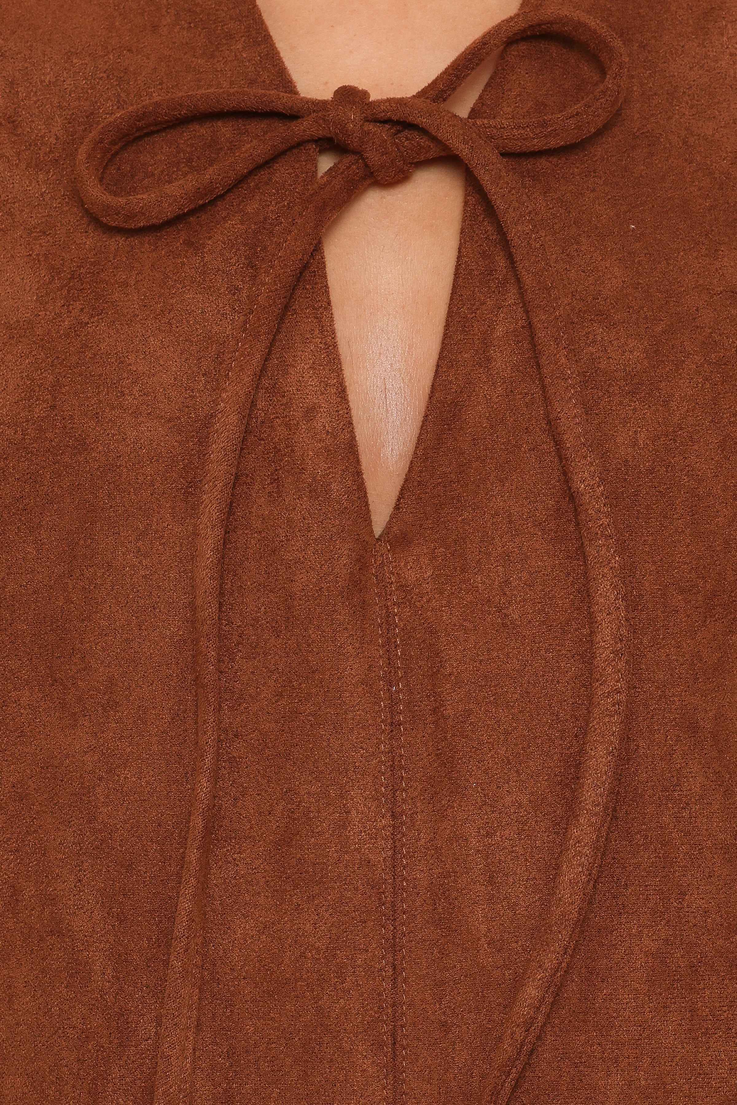 DRESSES Jonty Scallop Hem Mini Dress - Copper Tan