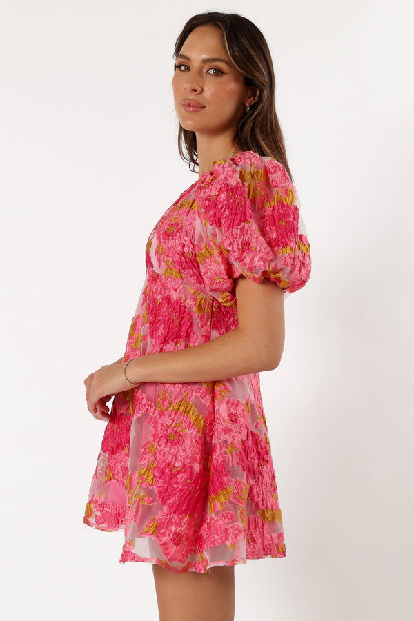 DRESSES @Jordin Floral Mini Dress - Pink