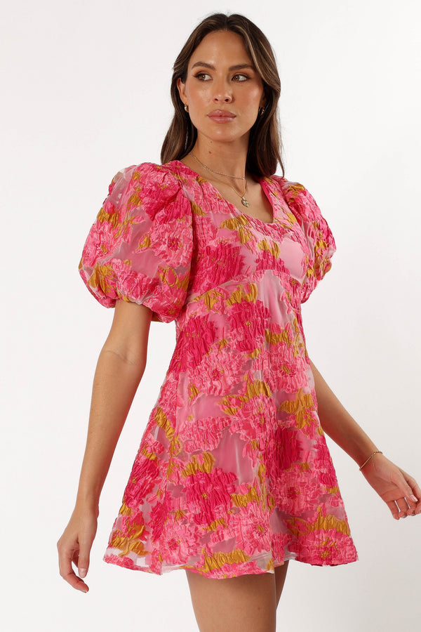 DRESSES @Jordin Floral Mini Dress - Pink