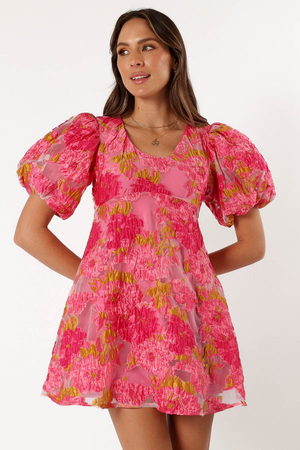 DRESSES @Jordin Floral Mini Dress - Pink