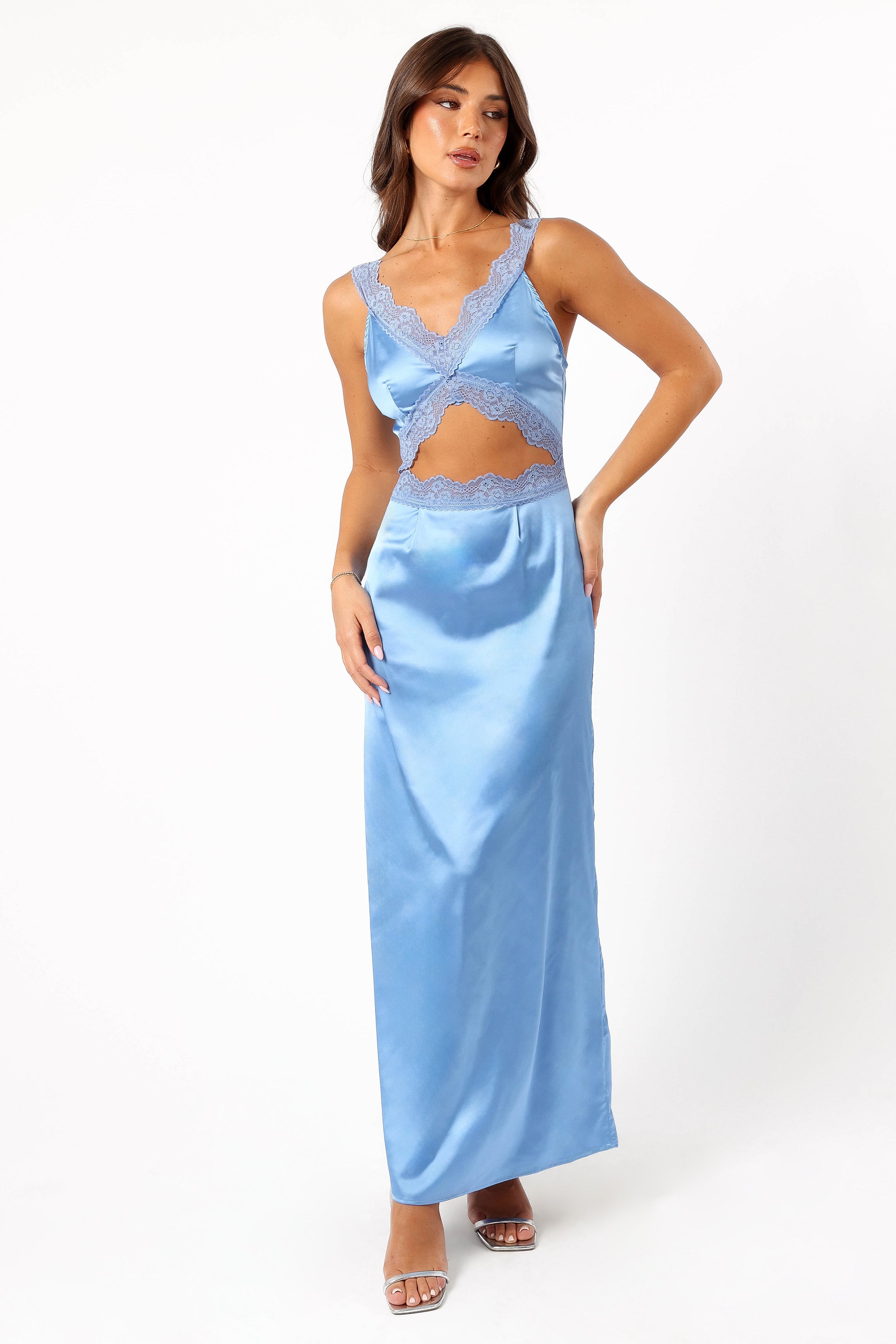 DRESSES @Julianna Maxi Dress - Periwinkle Blue
