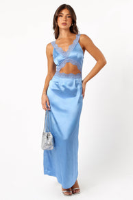 DRESSES @Julianna Maxi Dress - Periwinkle Blue