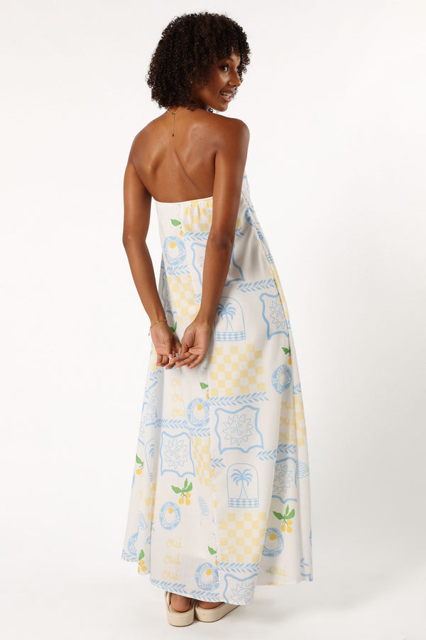 DRESSES @June Maxi Dress - Lemon Print