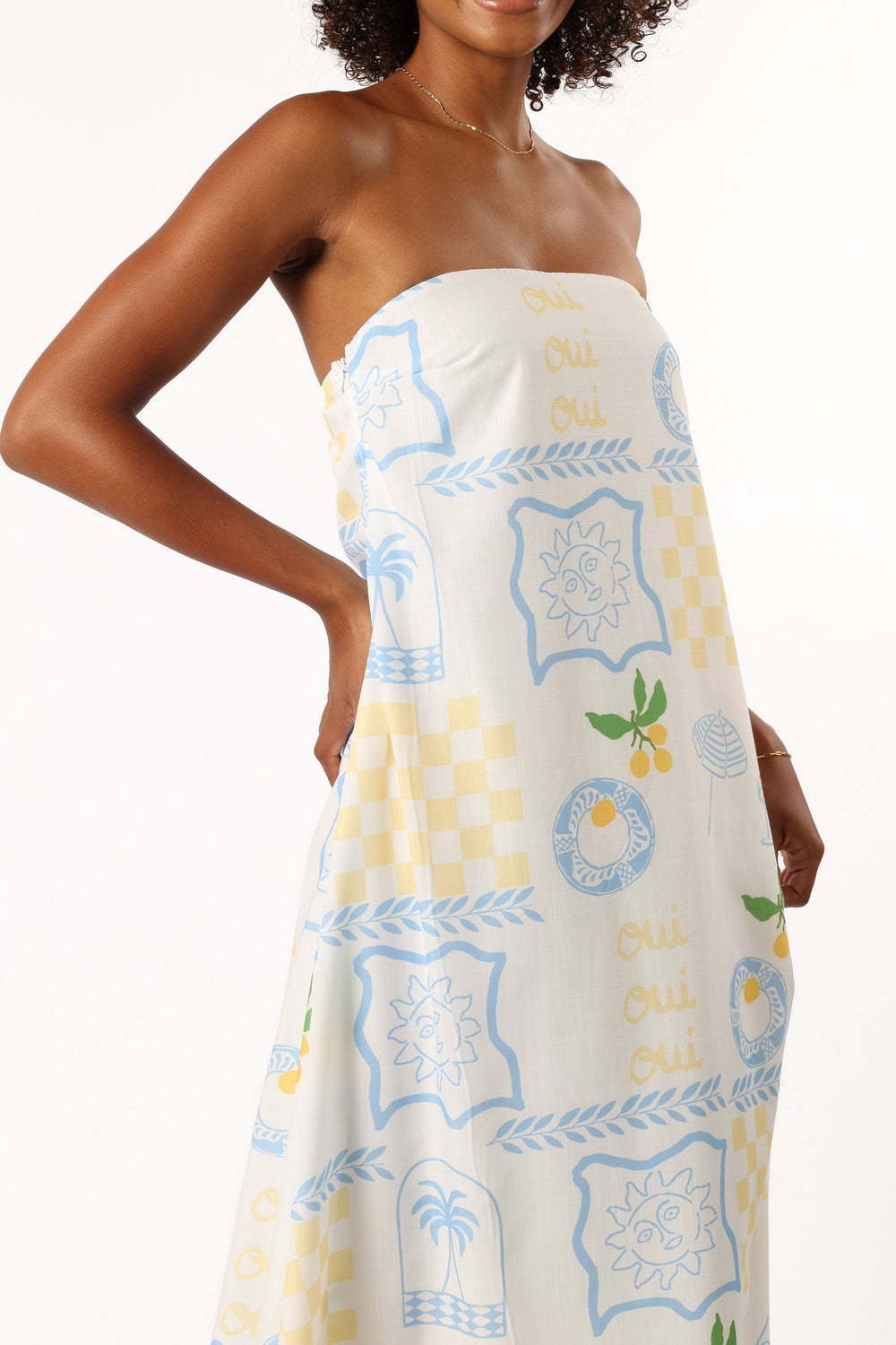 DRESSES @June Maxi Dress - Lemon Print