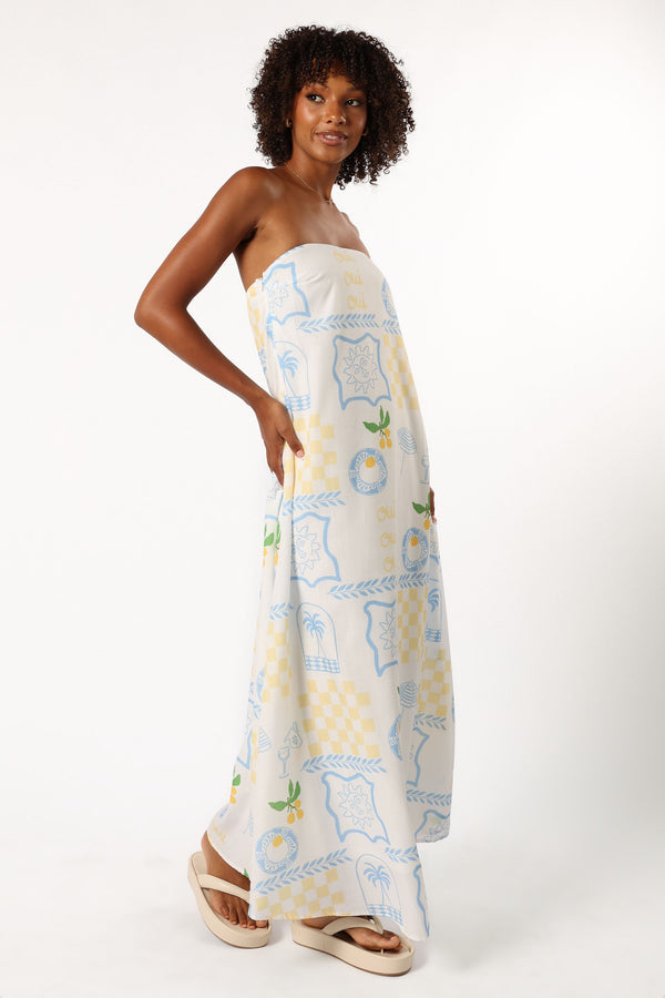 DRESSES @June Maxi Dress - Lemon Print