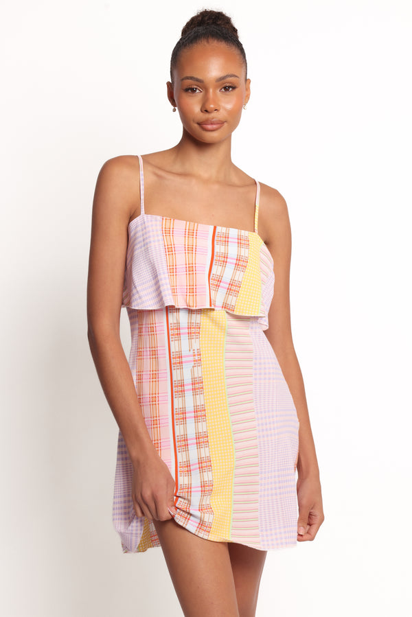 DRESSES Junia Mini Dress - Pink Plaid
