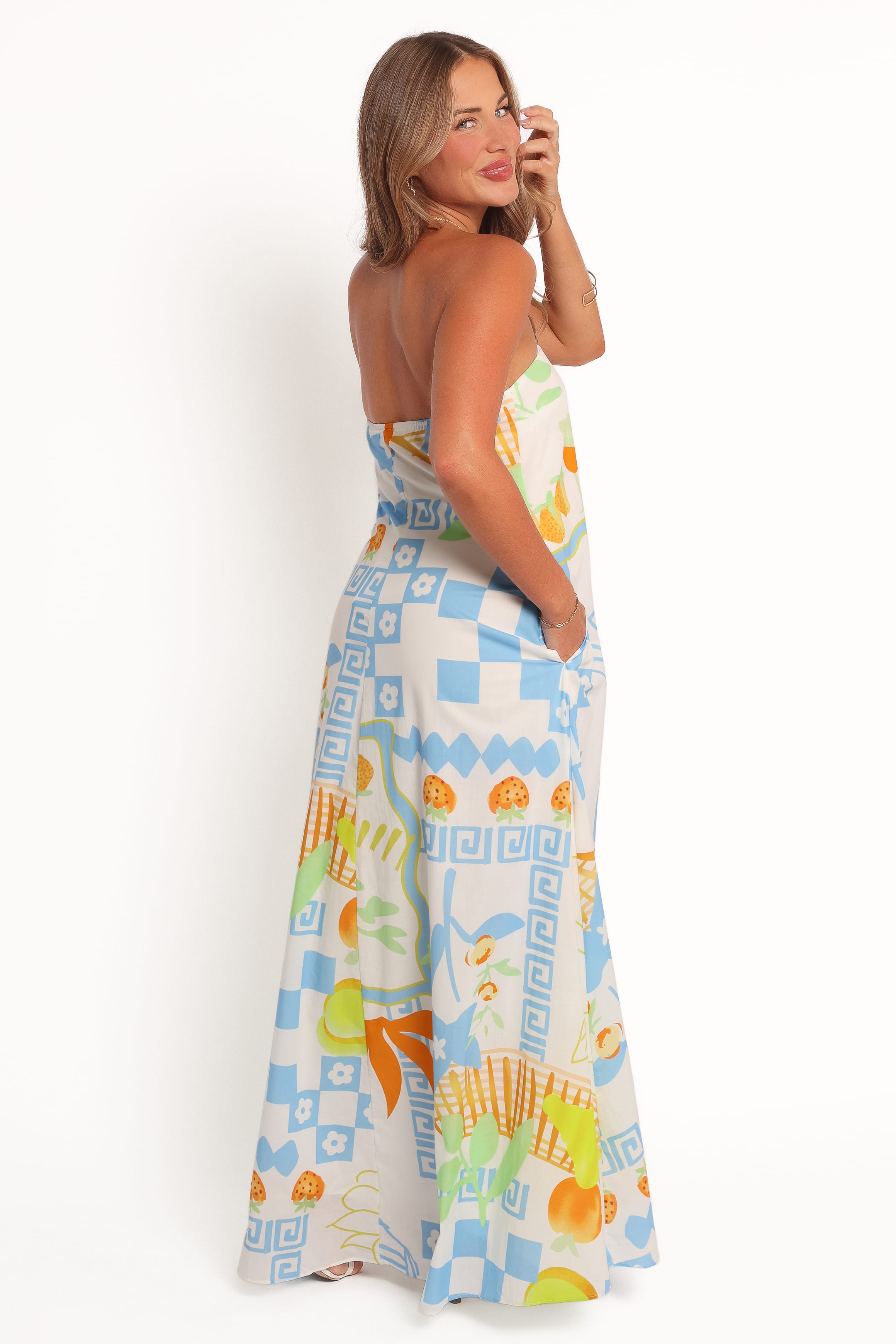 DRESSES Kaelani Strapless Maxi Dress - Multi Print
