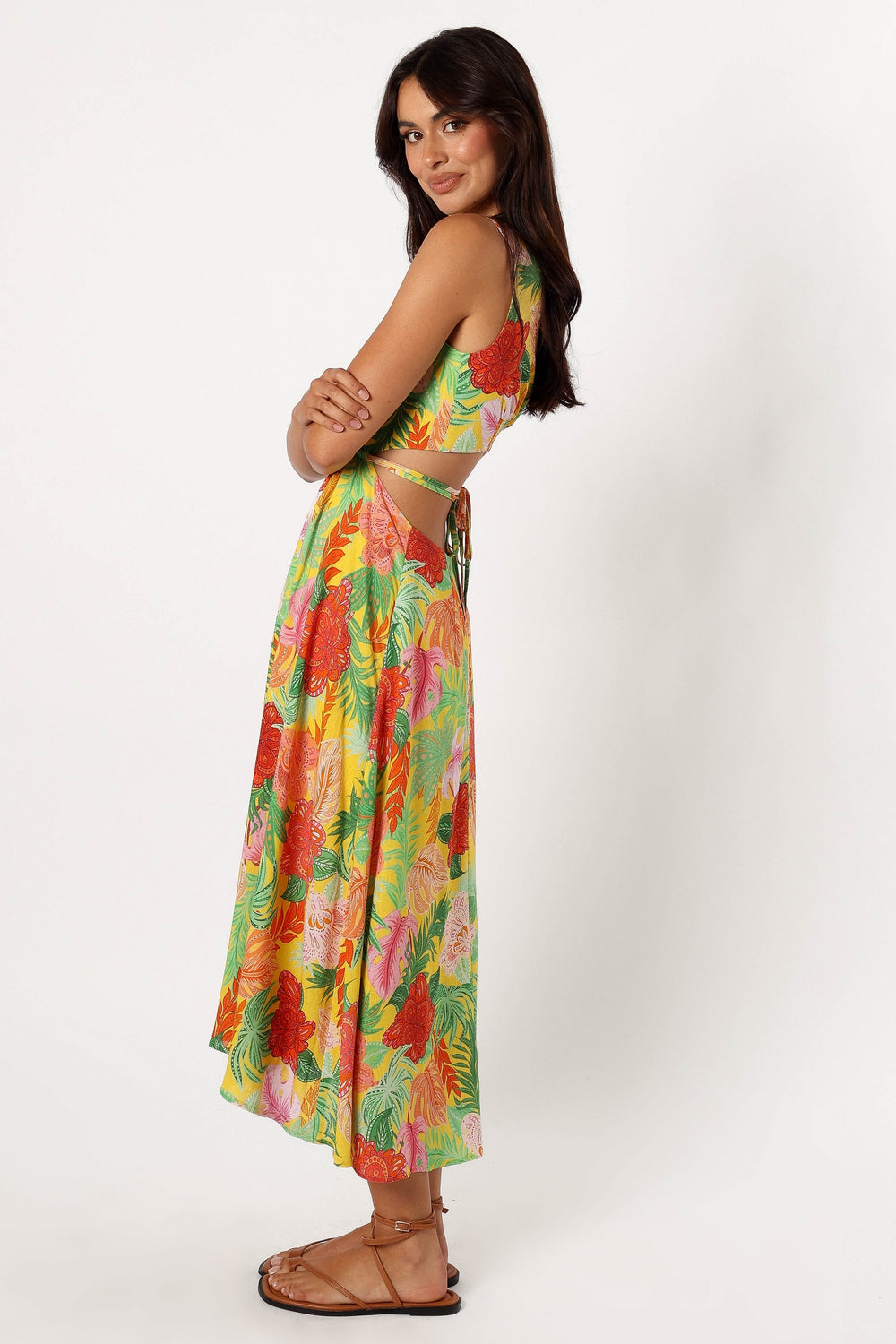 DRESSES @Kaia Midi Dress - Leilani Print