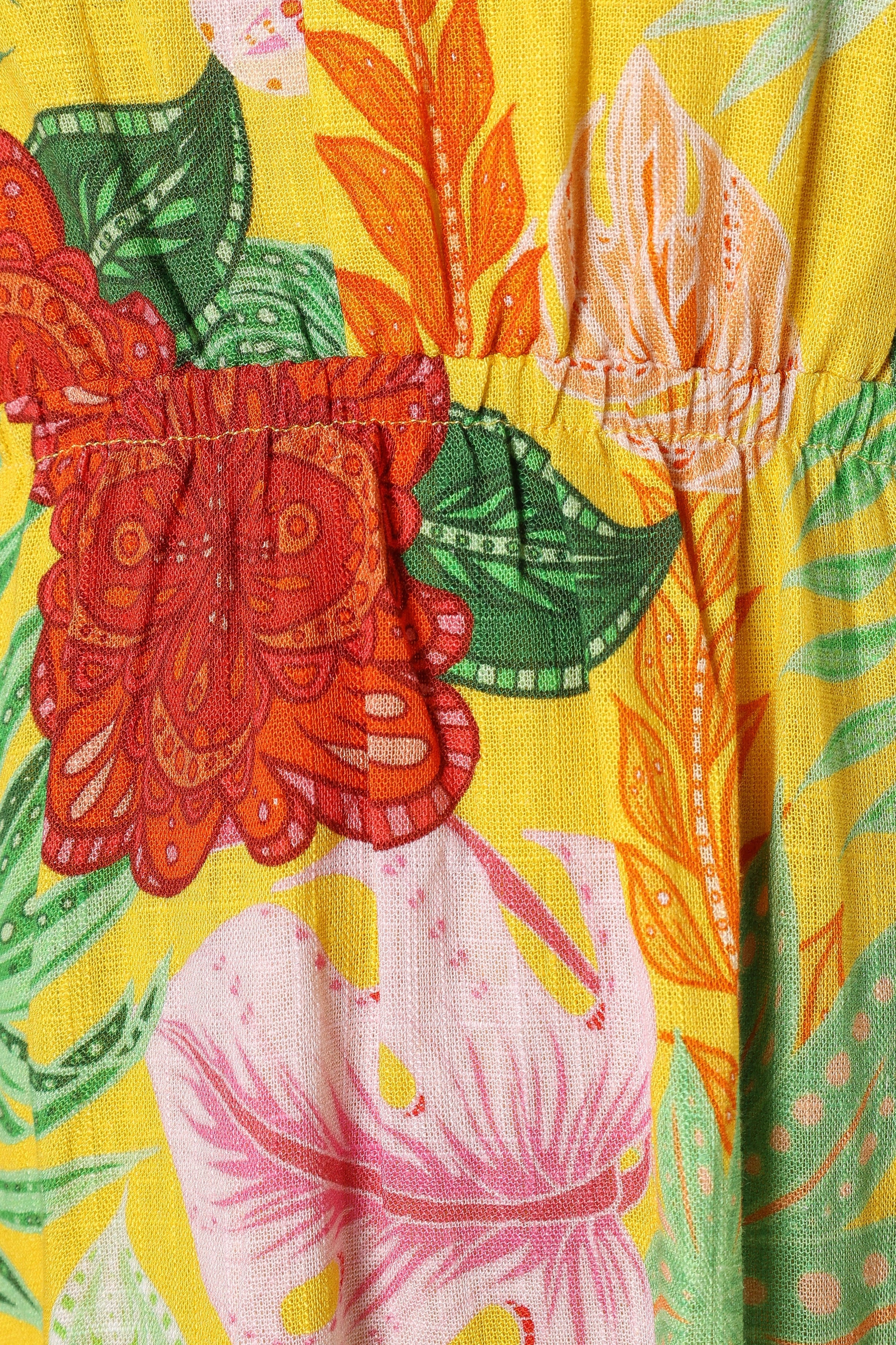 DRESSES @Kaia Midi Dress - Leilani Print