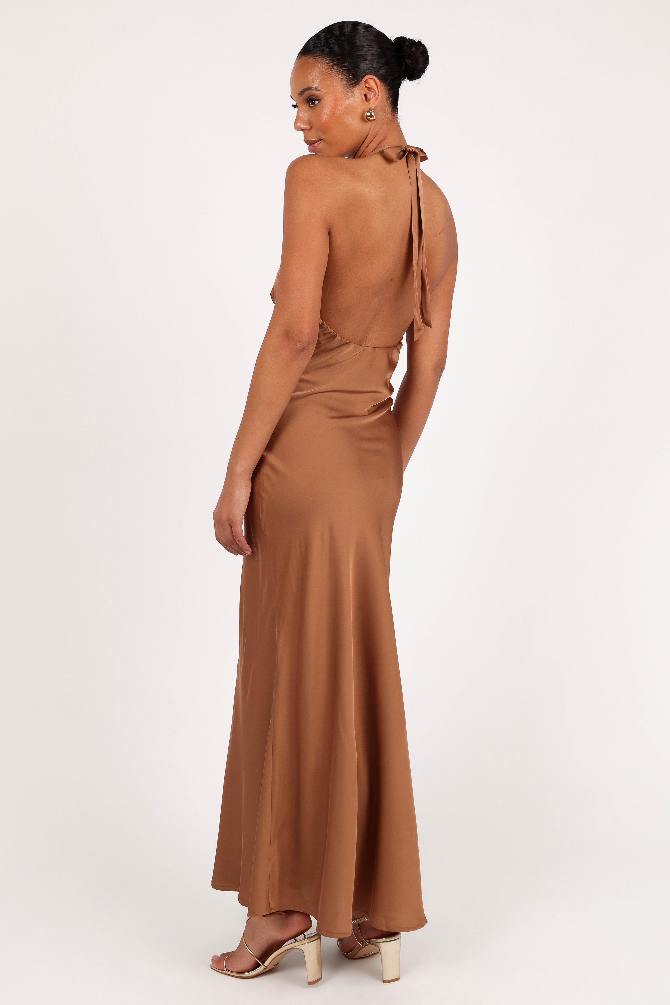 DRESSES Kalina Halterneck Maxi Dress - Bronze