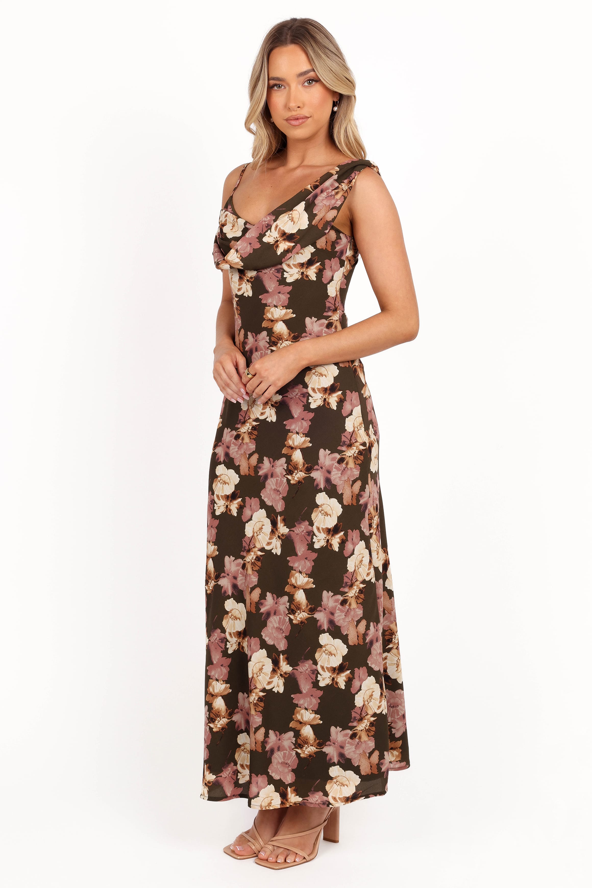 DRESSES Kamryn Midi Dress - Olive Floral