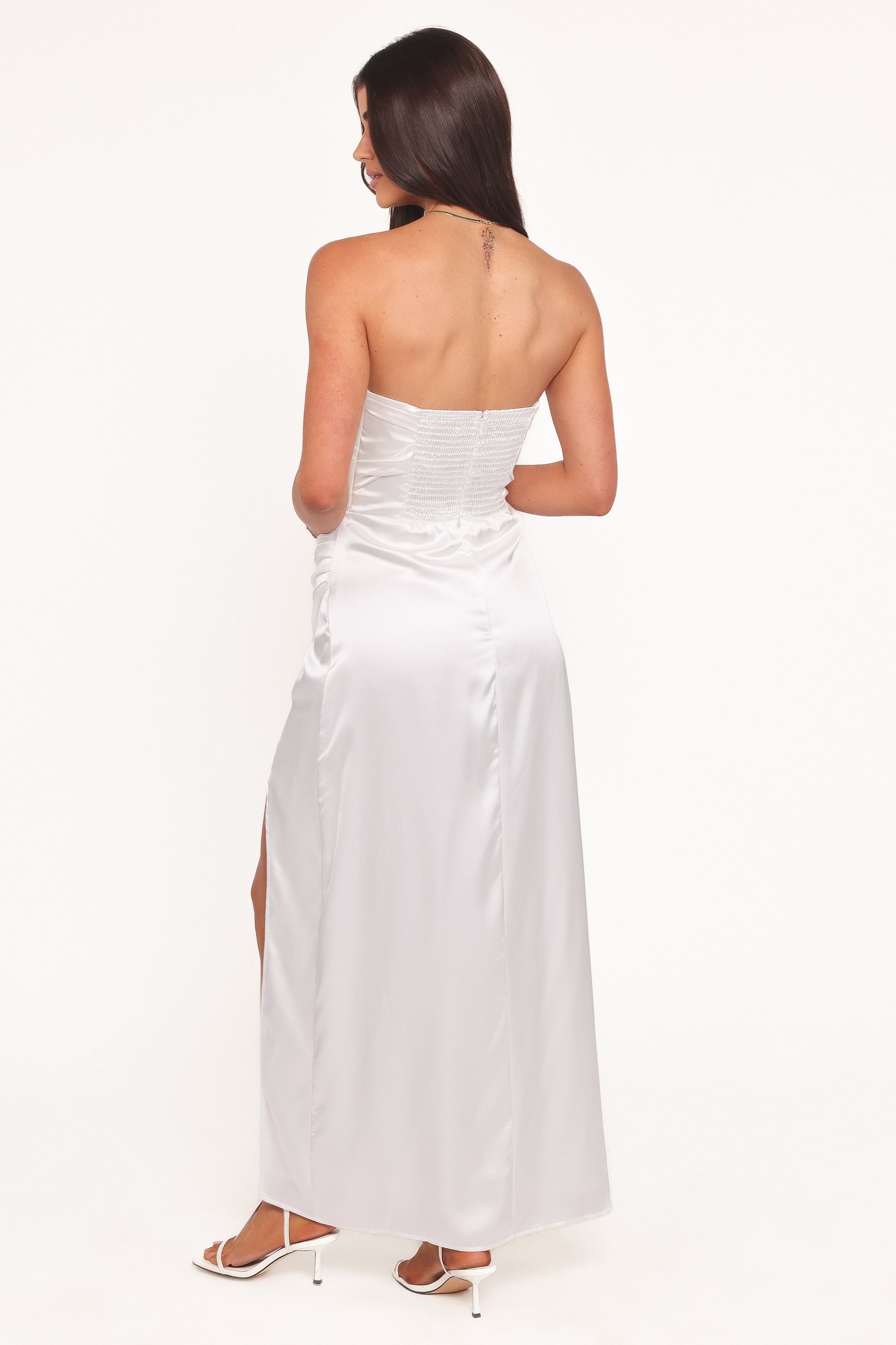 DRESSES Kara Strapless Maxi Dress - White