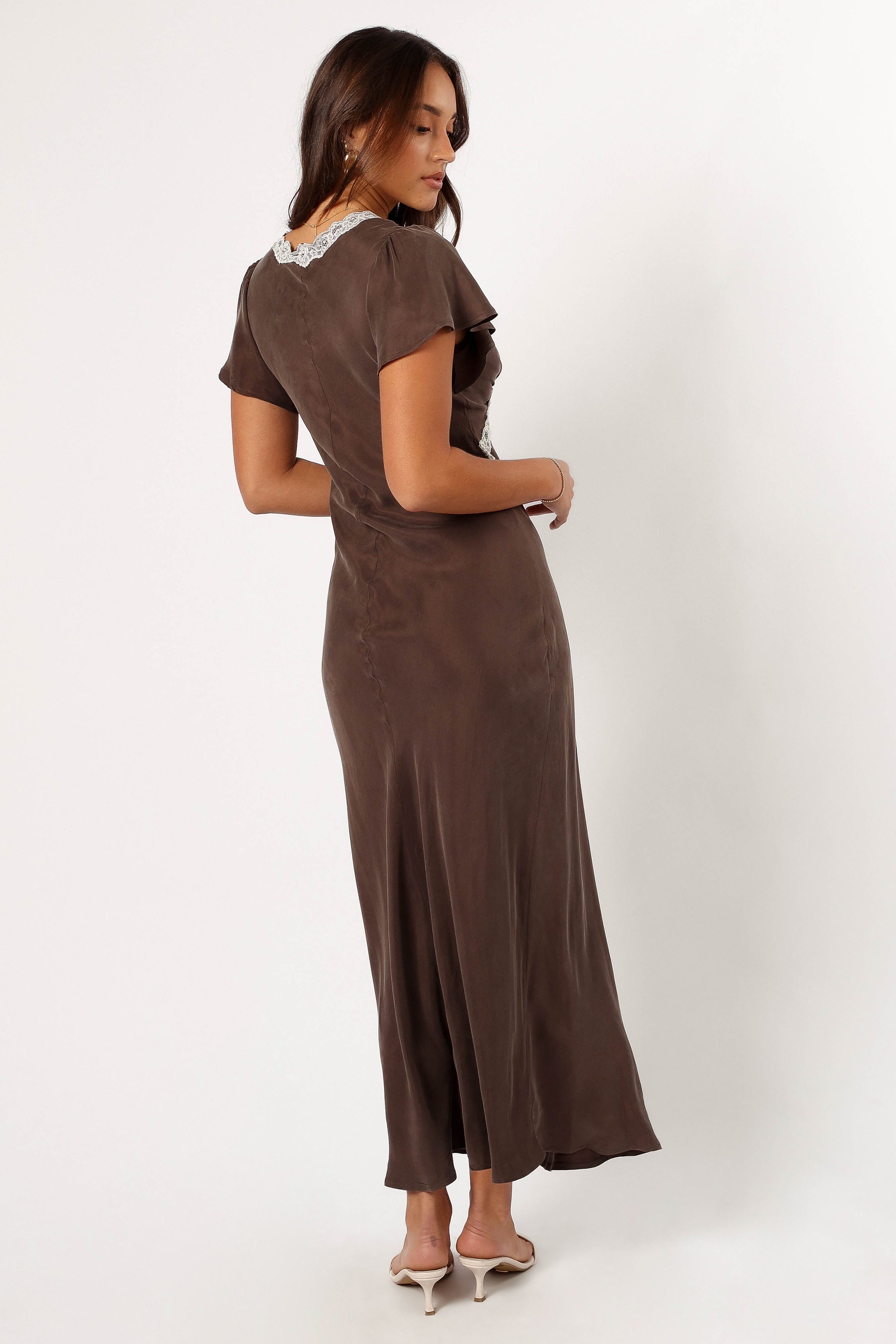 DRESSES @Kathryn Midi Dress - Warm Grey