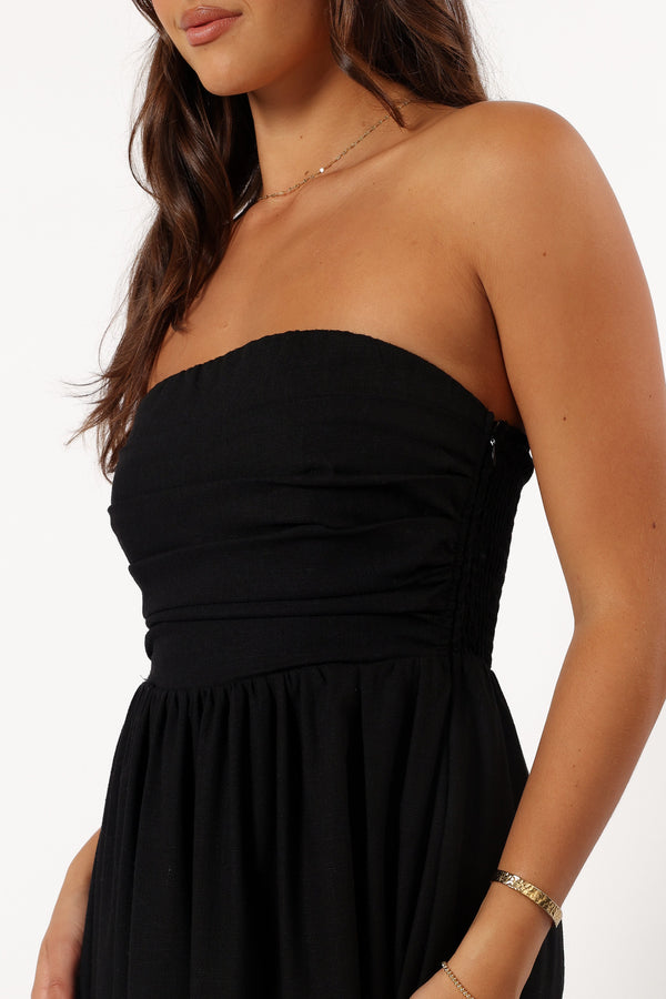 DRESSES @Kayt Strapless Dress - Black (Hold for Cool Beginnings)