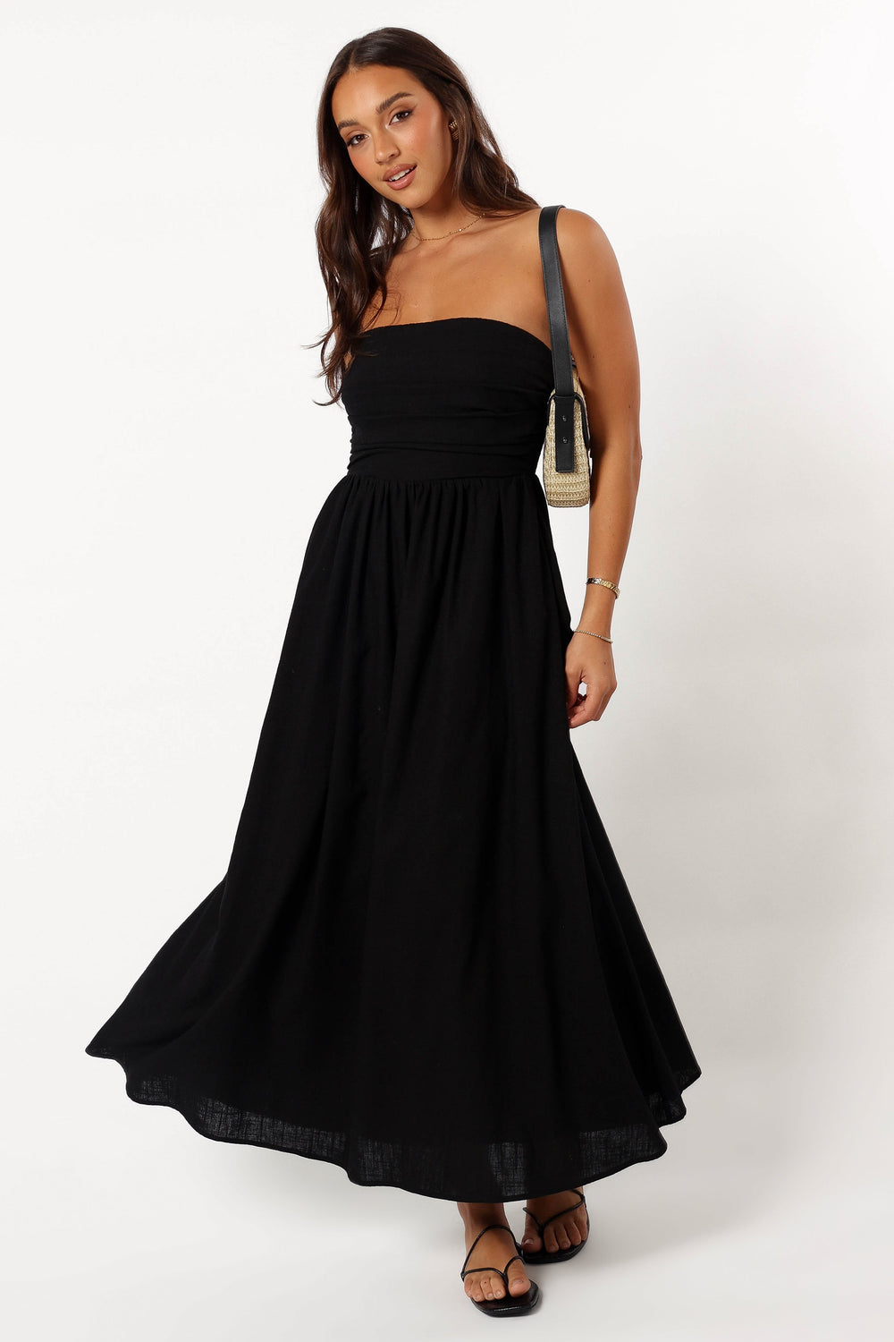 DRESSES @Kayt Strapless Dress - Black (Hold for Cool Beginnings)