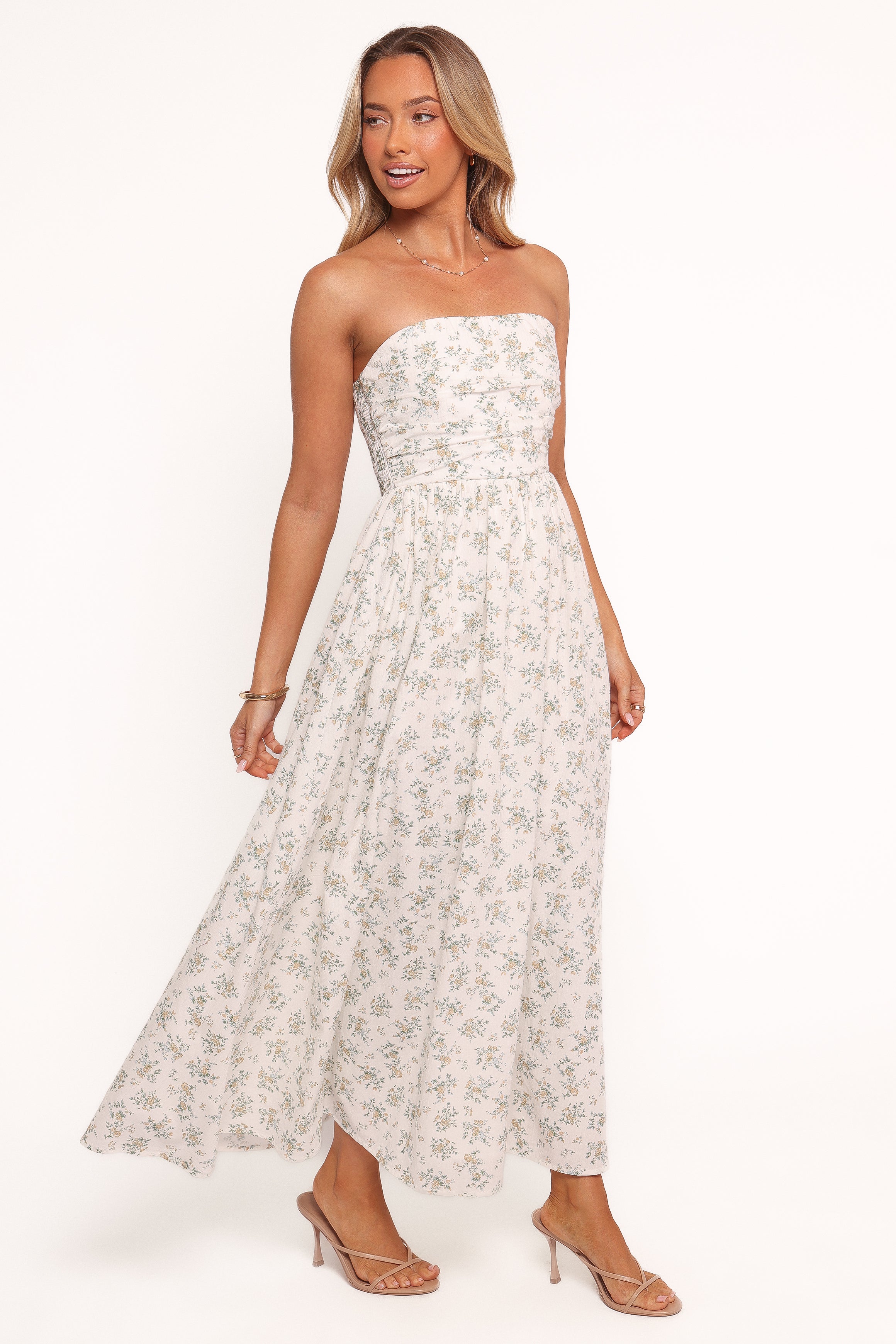 DRESSES Kayt Strapless Dress - Floral