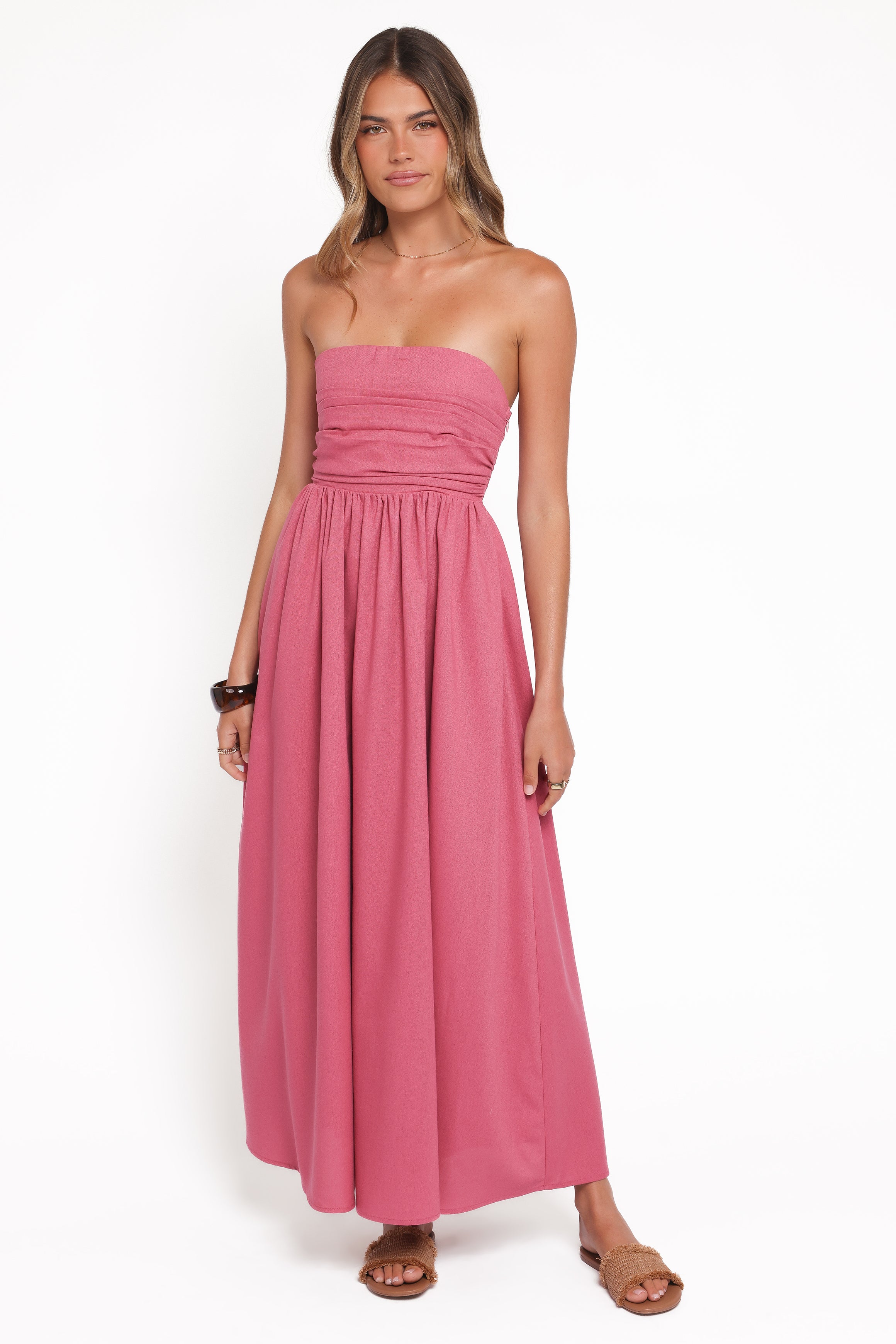 DRESSES Kayt Strapless Dress - Petal Pink