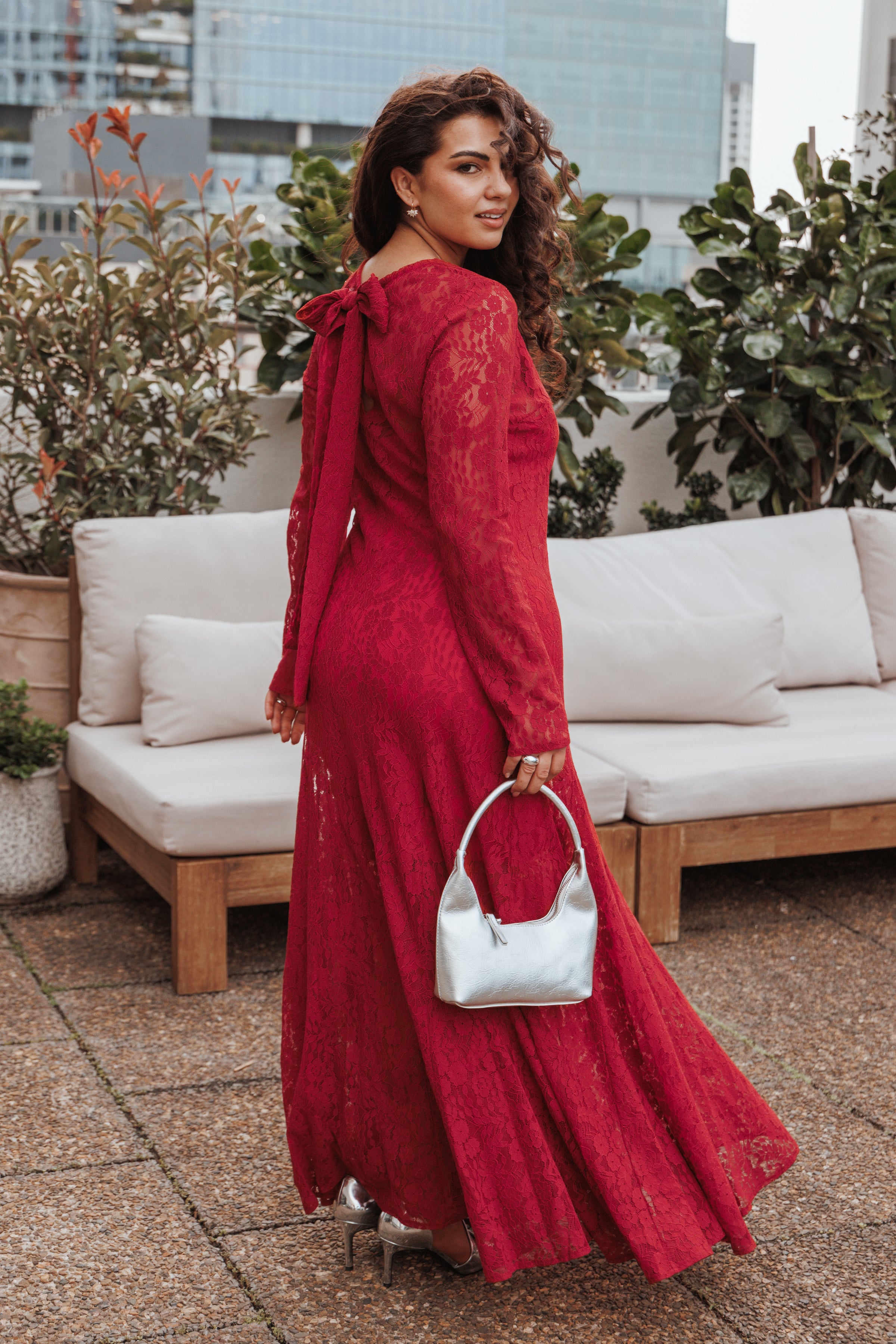 DRESSES Keani Long Sleeve Maxi Dress - Red