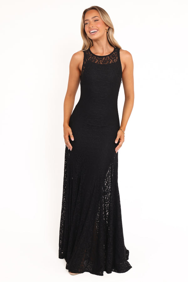DRESSES Keani Maxi Dress - Black Lace