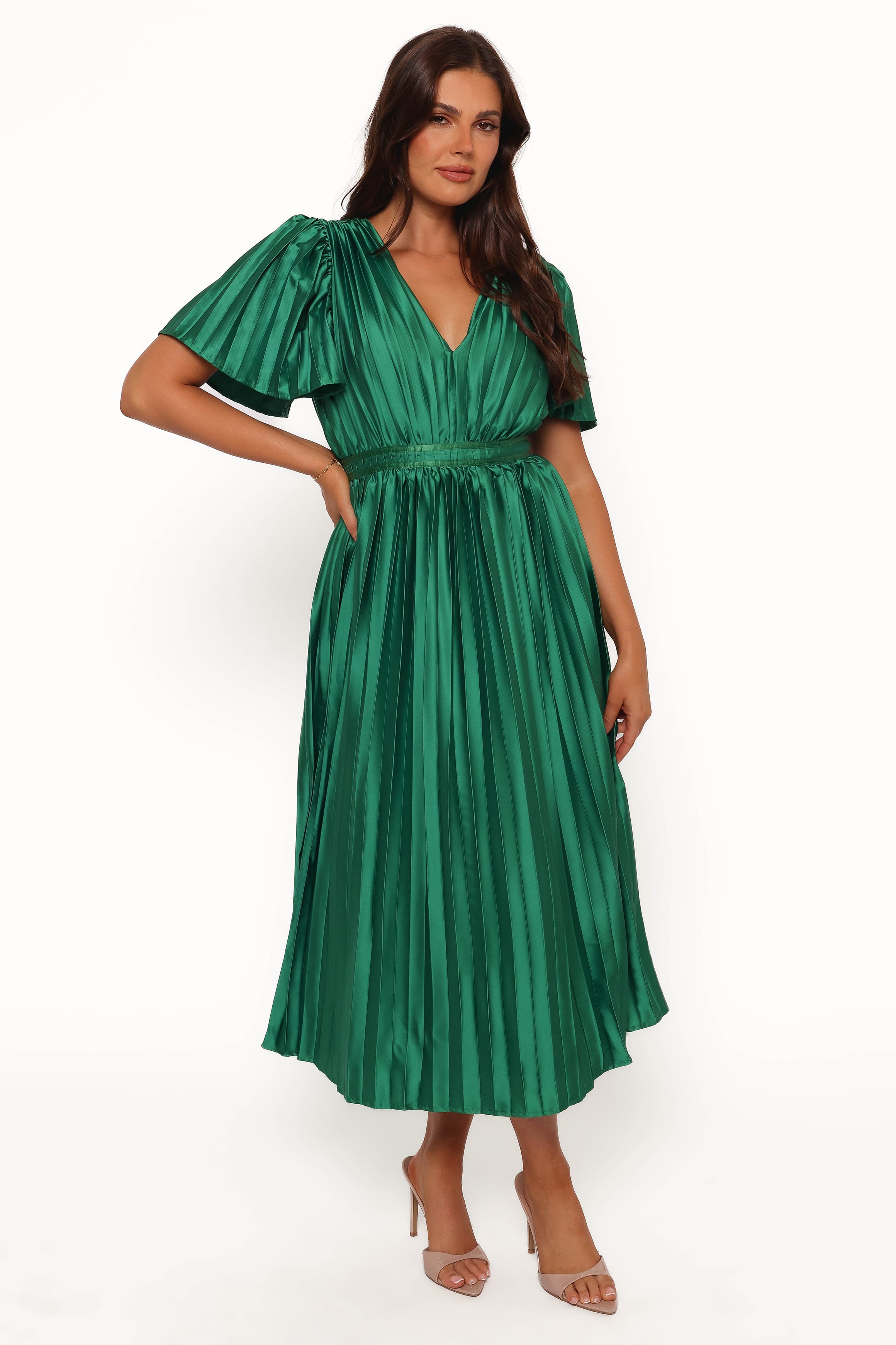 DRESSES Keelah Midi Dress - Emerald Green