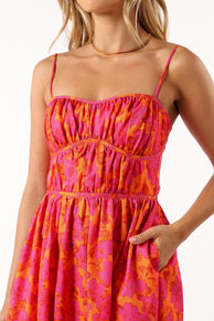 DRESSES @Kelani A-Line Midi Dress - Ambrosia