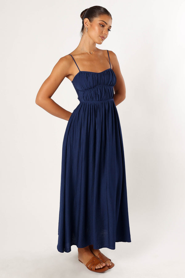 DRESSES @Kelani Luxi Midi Dress - Navy