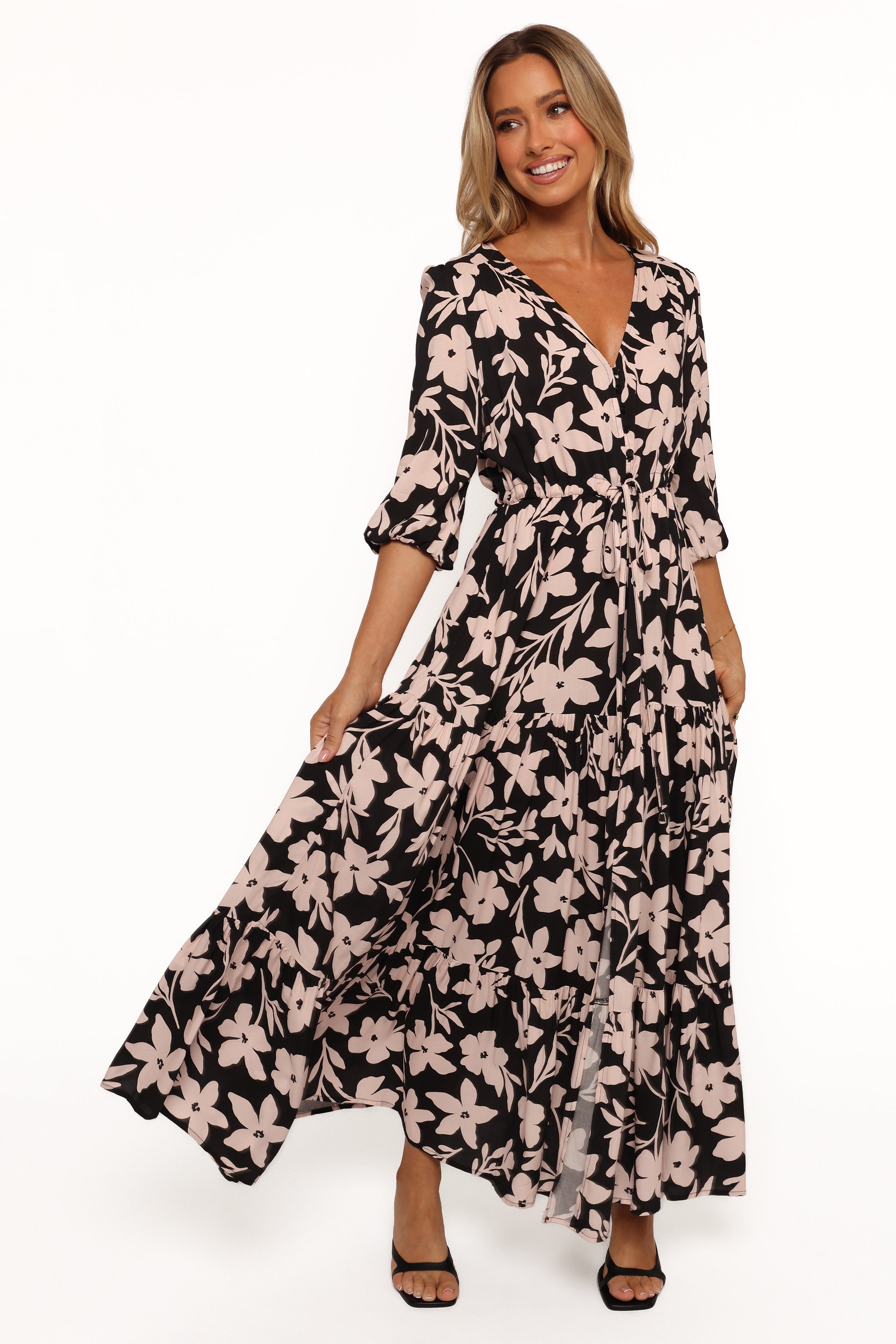 DRESSES Kelda Dress - Black Augusta Print