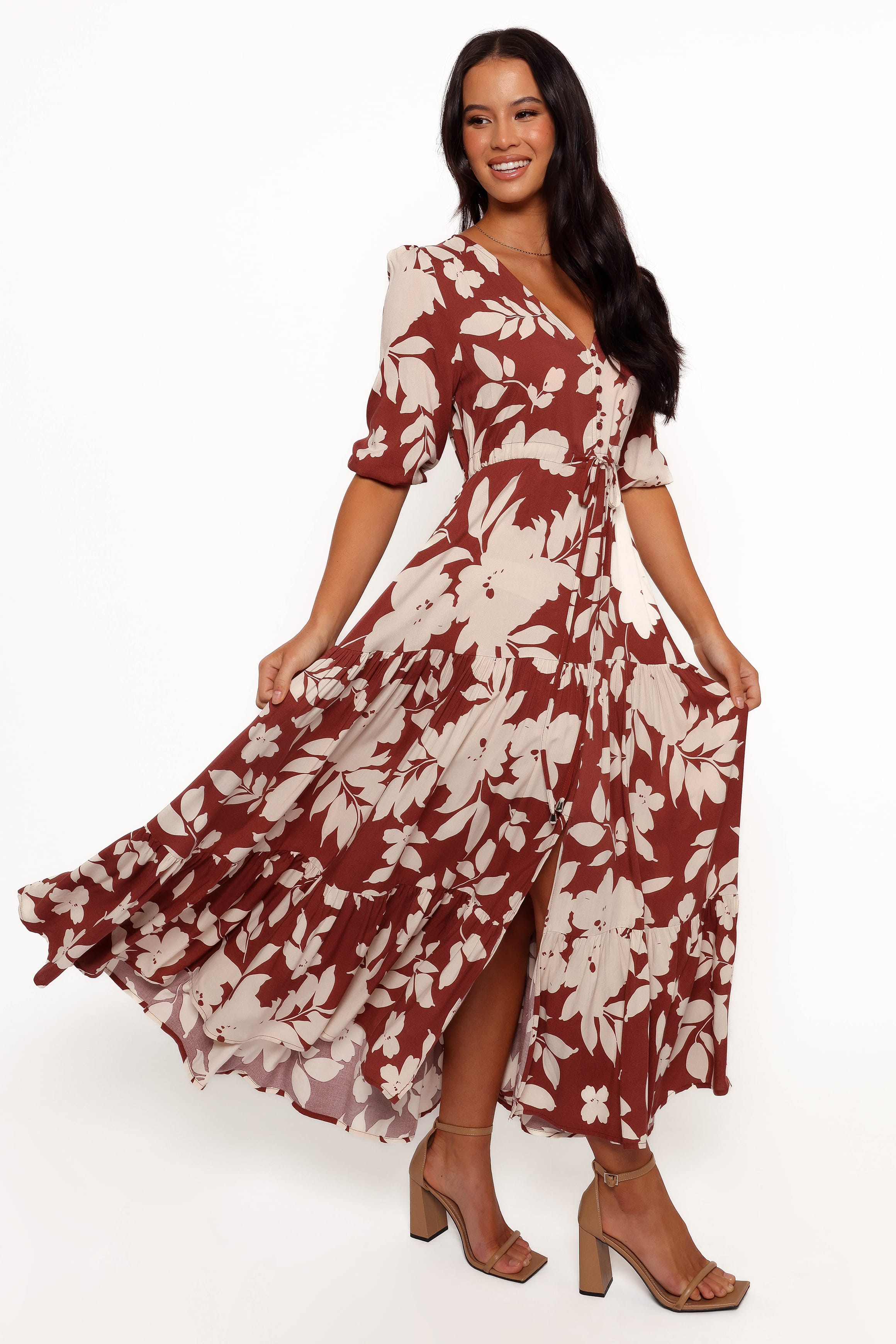 DRESSES Kelda Dress - Rust Floral