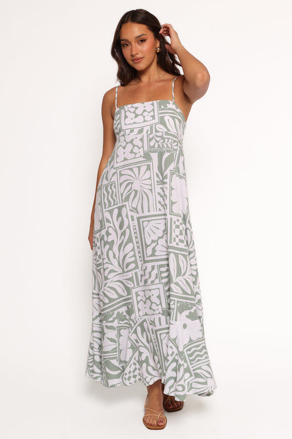 DRESSES Kelsie Midi Dress - Sage Print