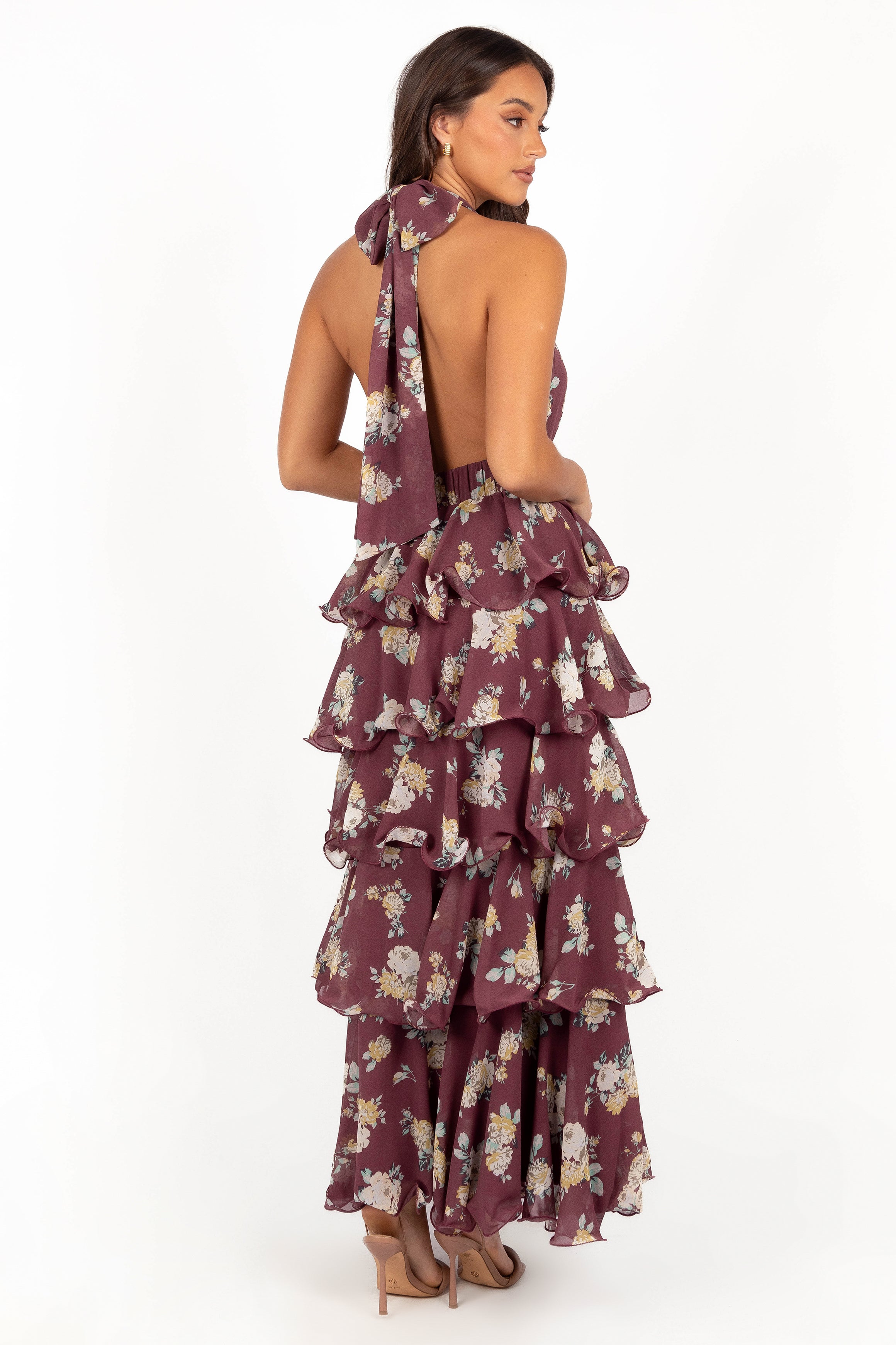 DRESSES Kendall Maxi Halterneck Dress - Dark Wine