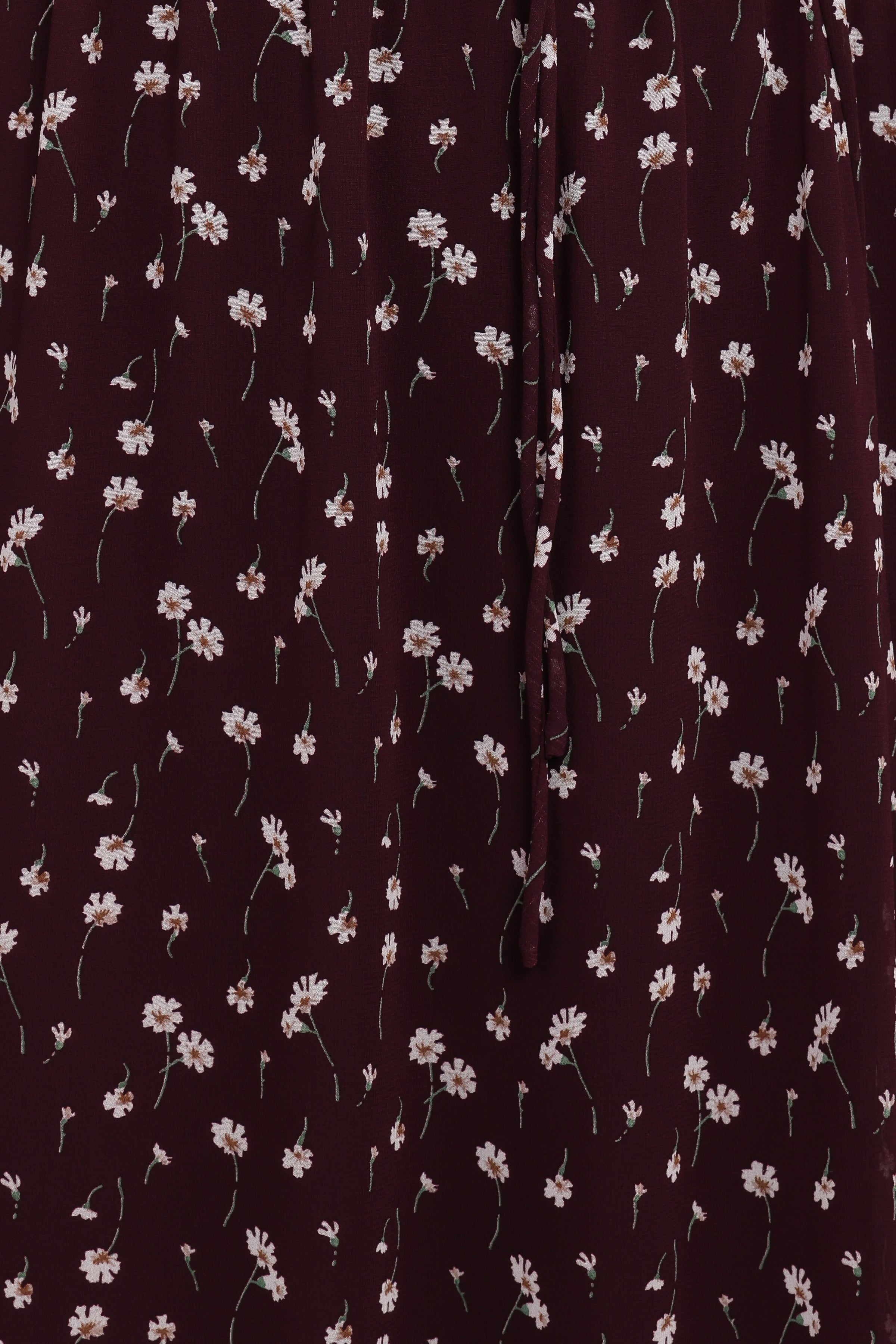 DRESSES Keziah Long Sleeve Maxi Dress - Burgundy Floral