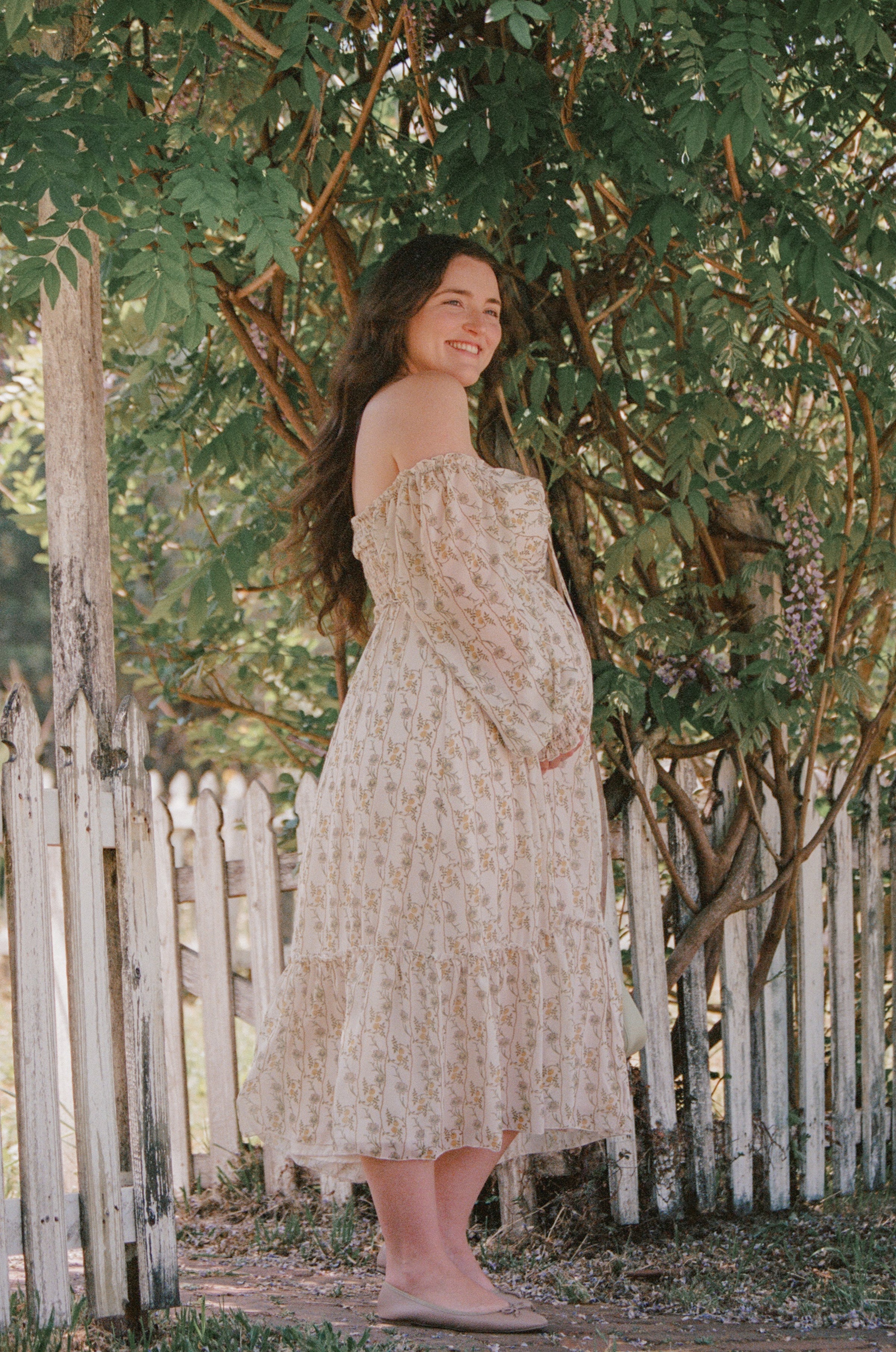 DRESSES Keziah Long Sleeve Maxi Dress - Yellow Floral