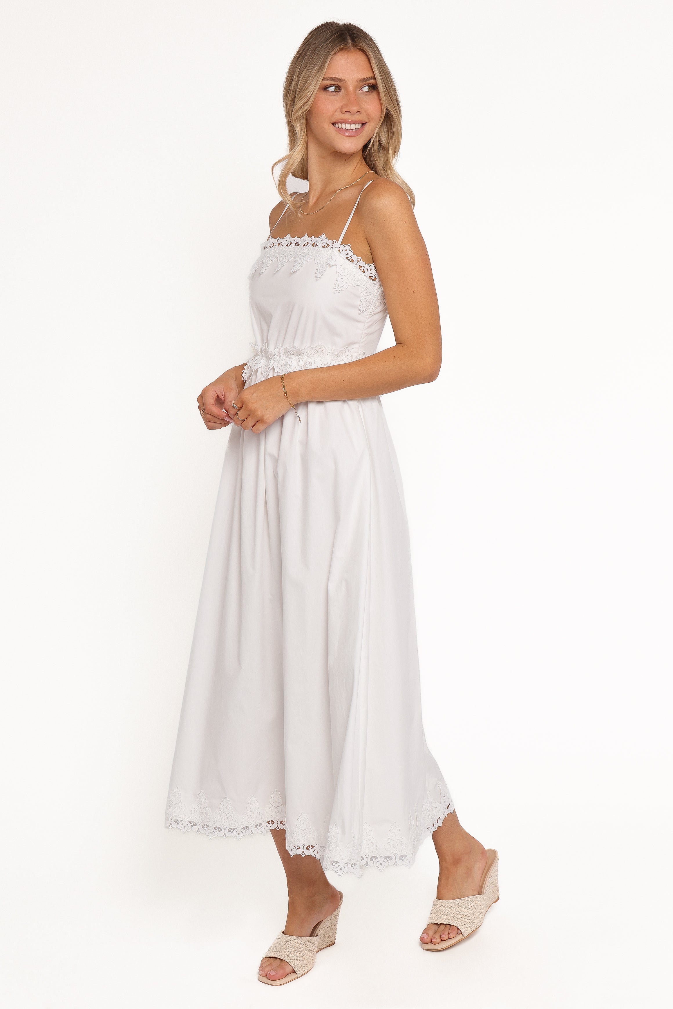DRESSES Kiana Midi Dress - White