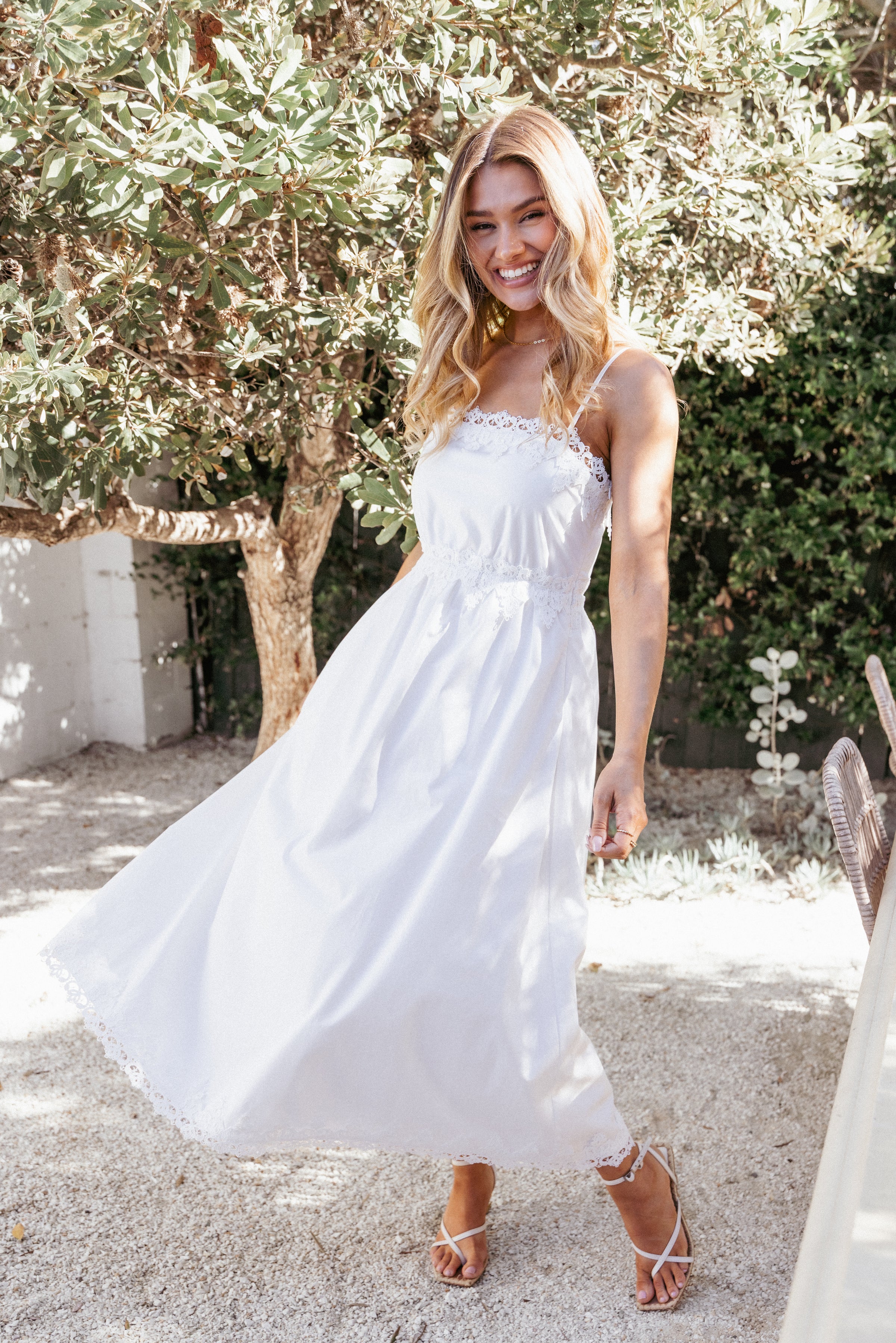 DRESSES Kiana Midi Dress - White