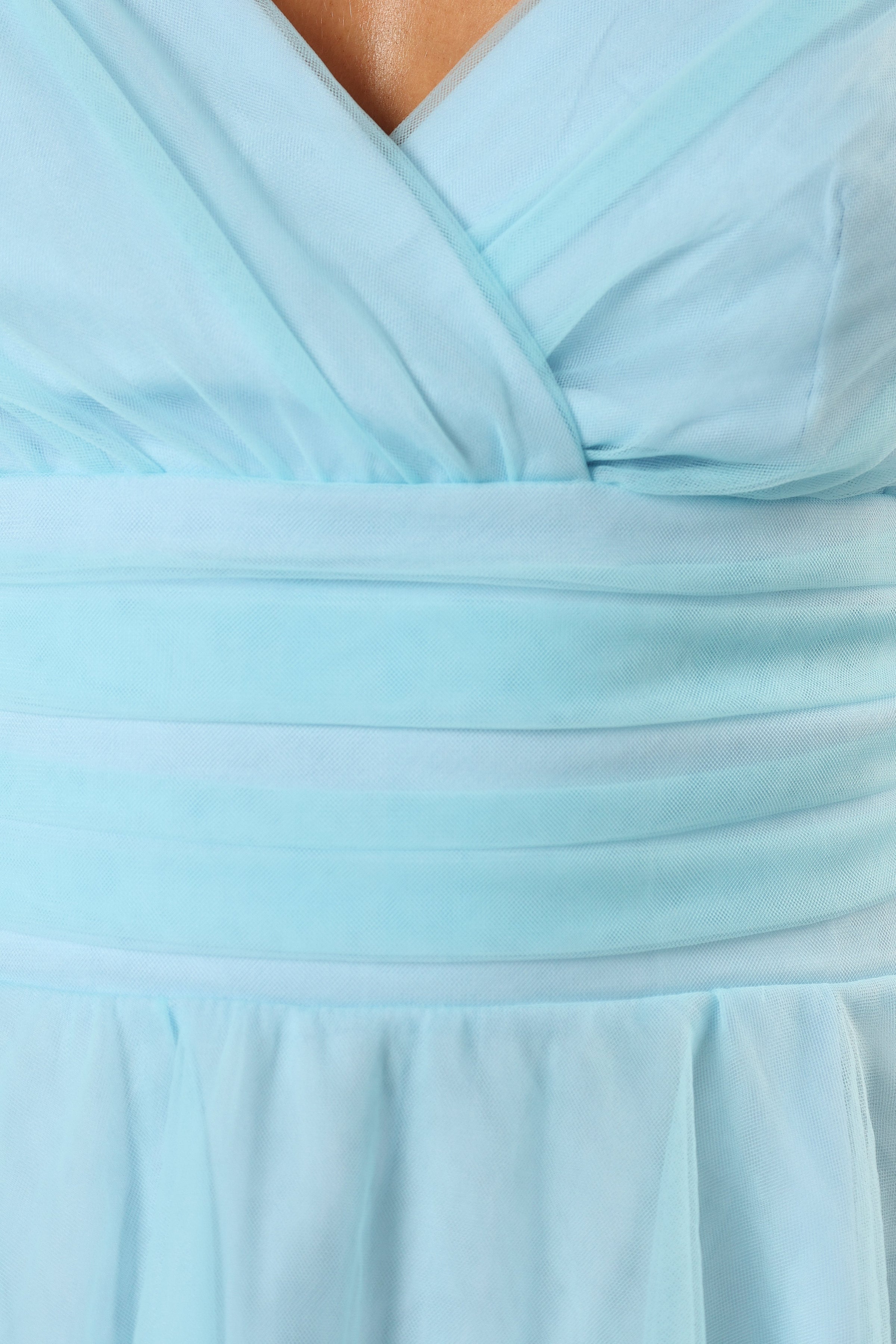 DRESSES @Kienna Tulle Mini Dress - Blue