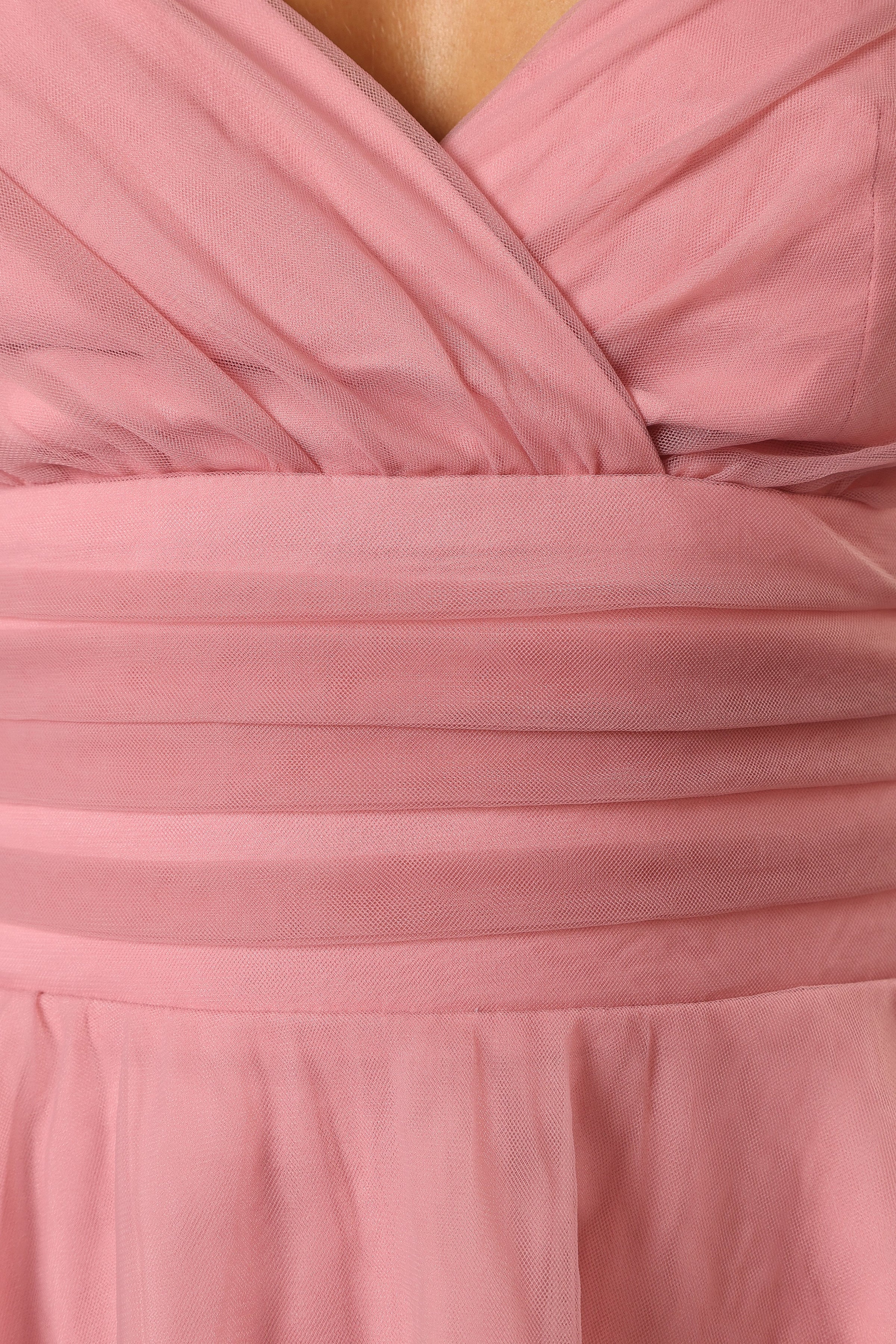 DRESSES @Kienna Tulle Mini Dress - Pink