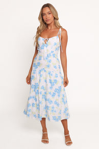 DRESSES Kieran Midi Dress - Blue Floral