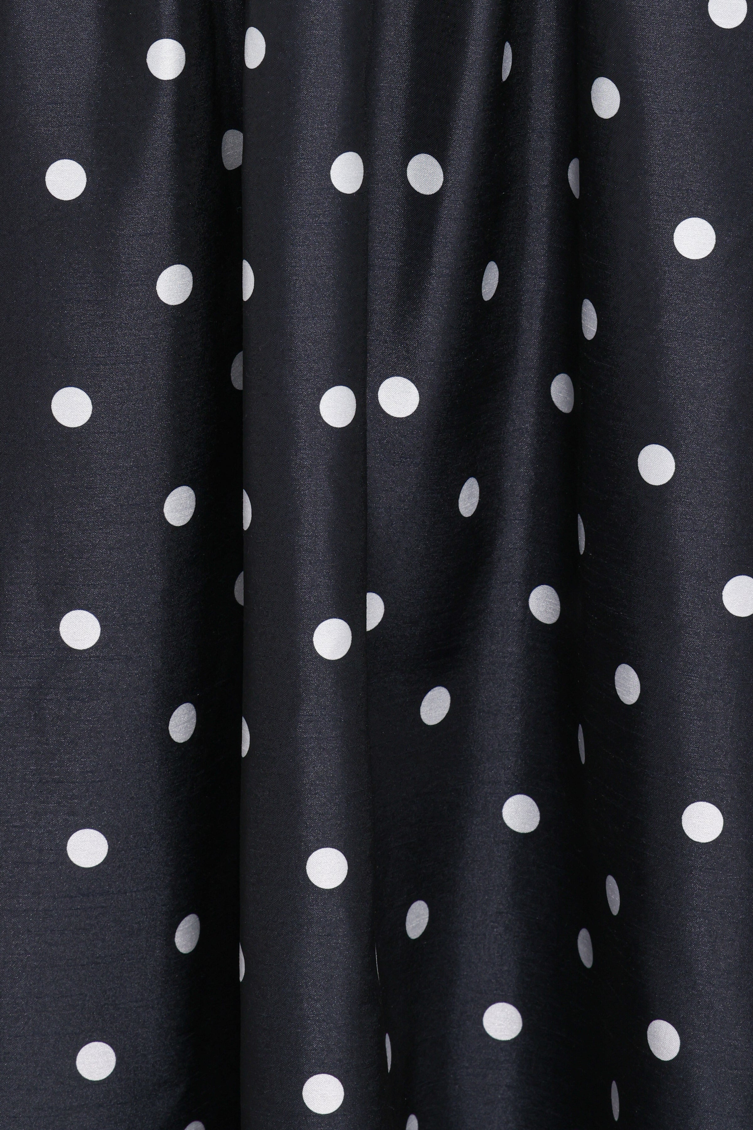 DRESSES Kimbra Strapless Midi Dress - Black Polka Dot