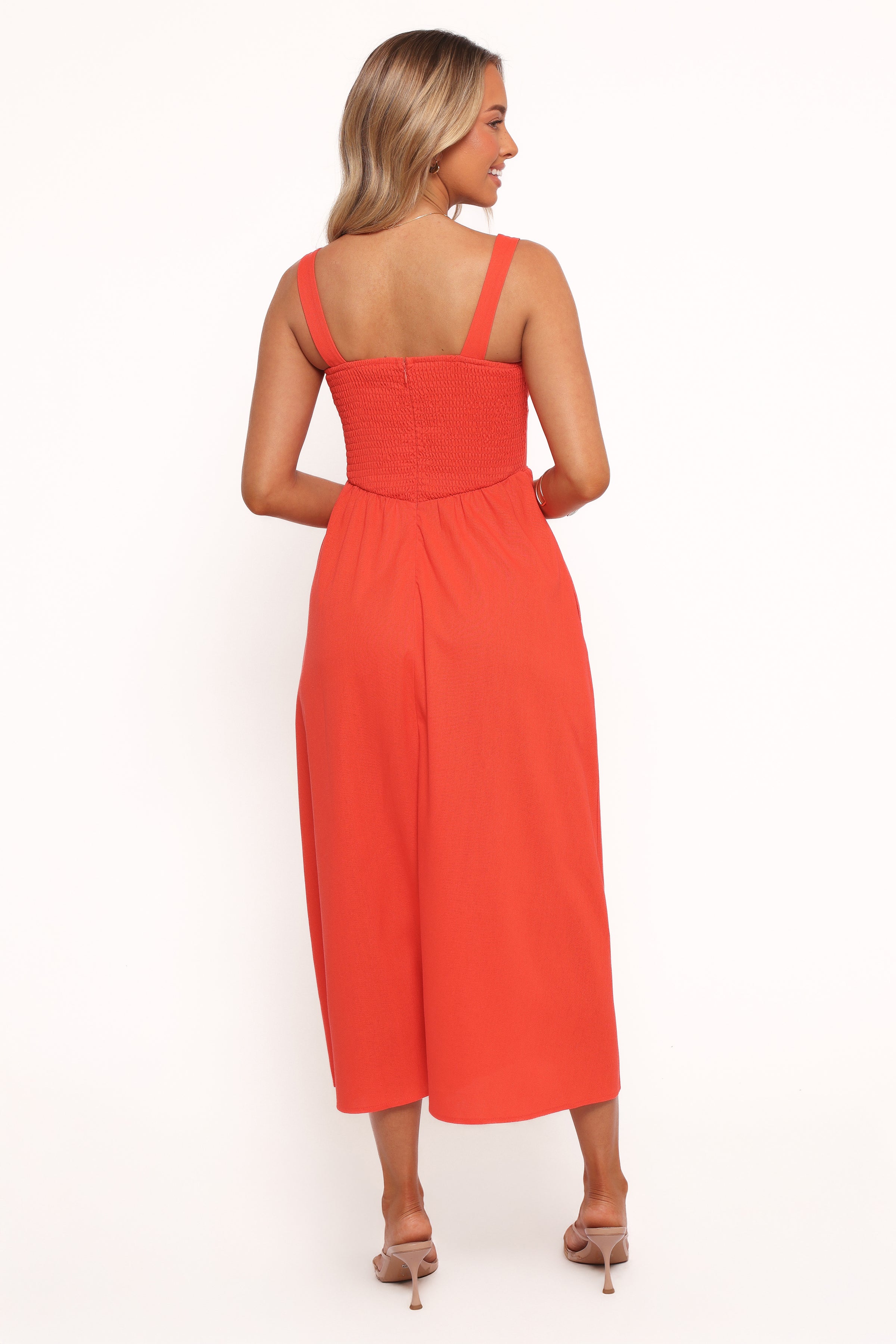 DRESSES Kinslee Midi Dress - Coral