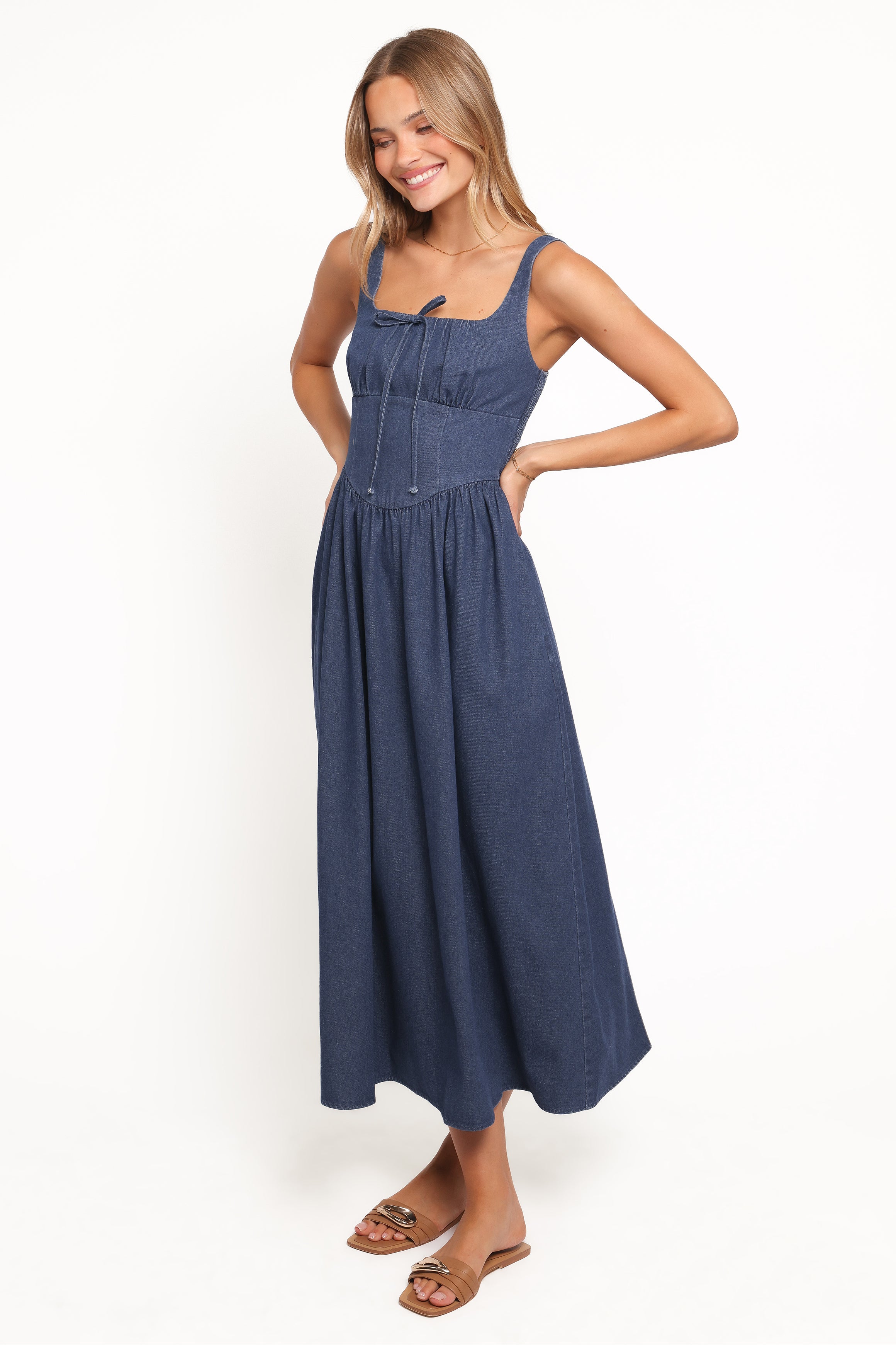 DRESSES Kinslee Midi Dress - Denim