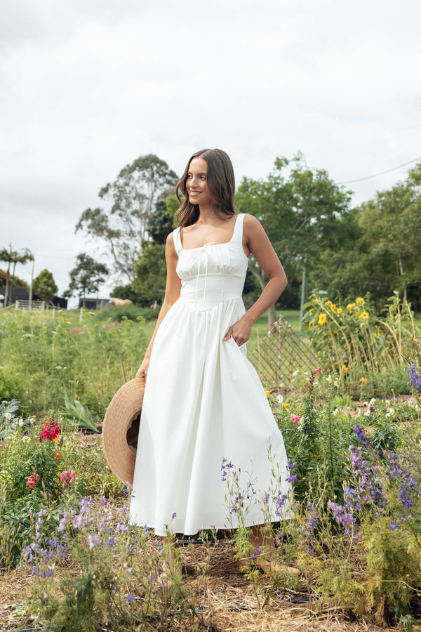 DRESSES Kinslee Midi Dress - White