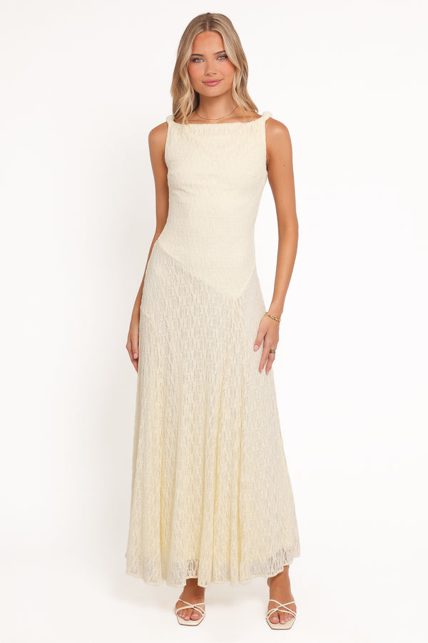 DRESSES Kirsten Lace Maxi Dress - Yellow