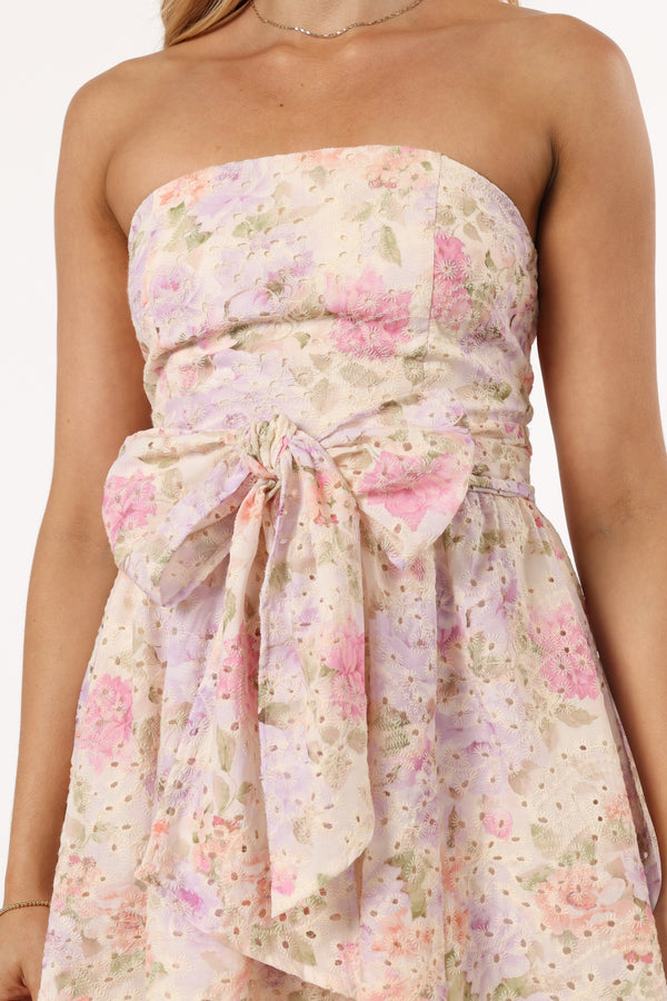 DRESSES @Kitura Mini Dress - Pink Floral (Hold for Hyper Femme)